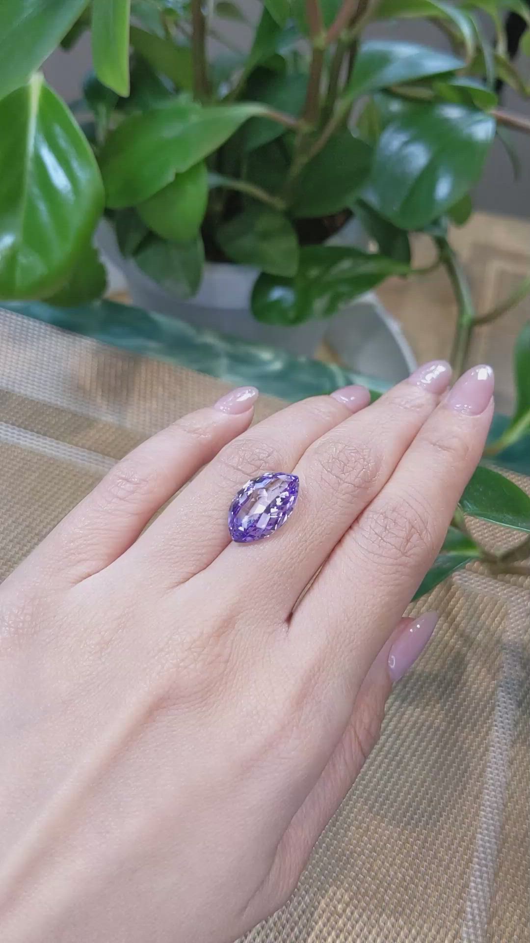 10.14 Ct. Tanzanite from Tanzania Size Video