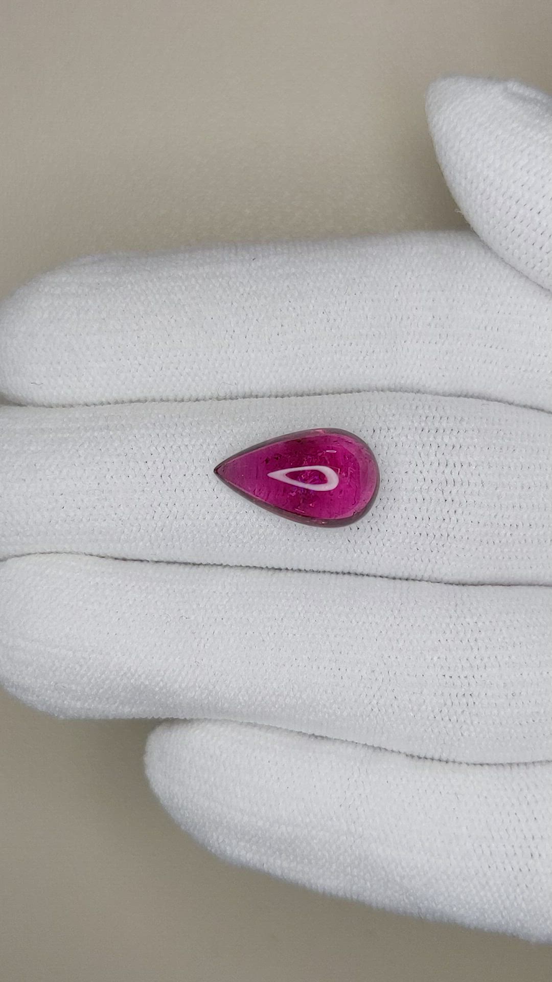 3.94 Ct. Cabochon Tourmaline from Brazil Size Video