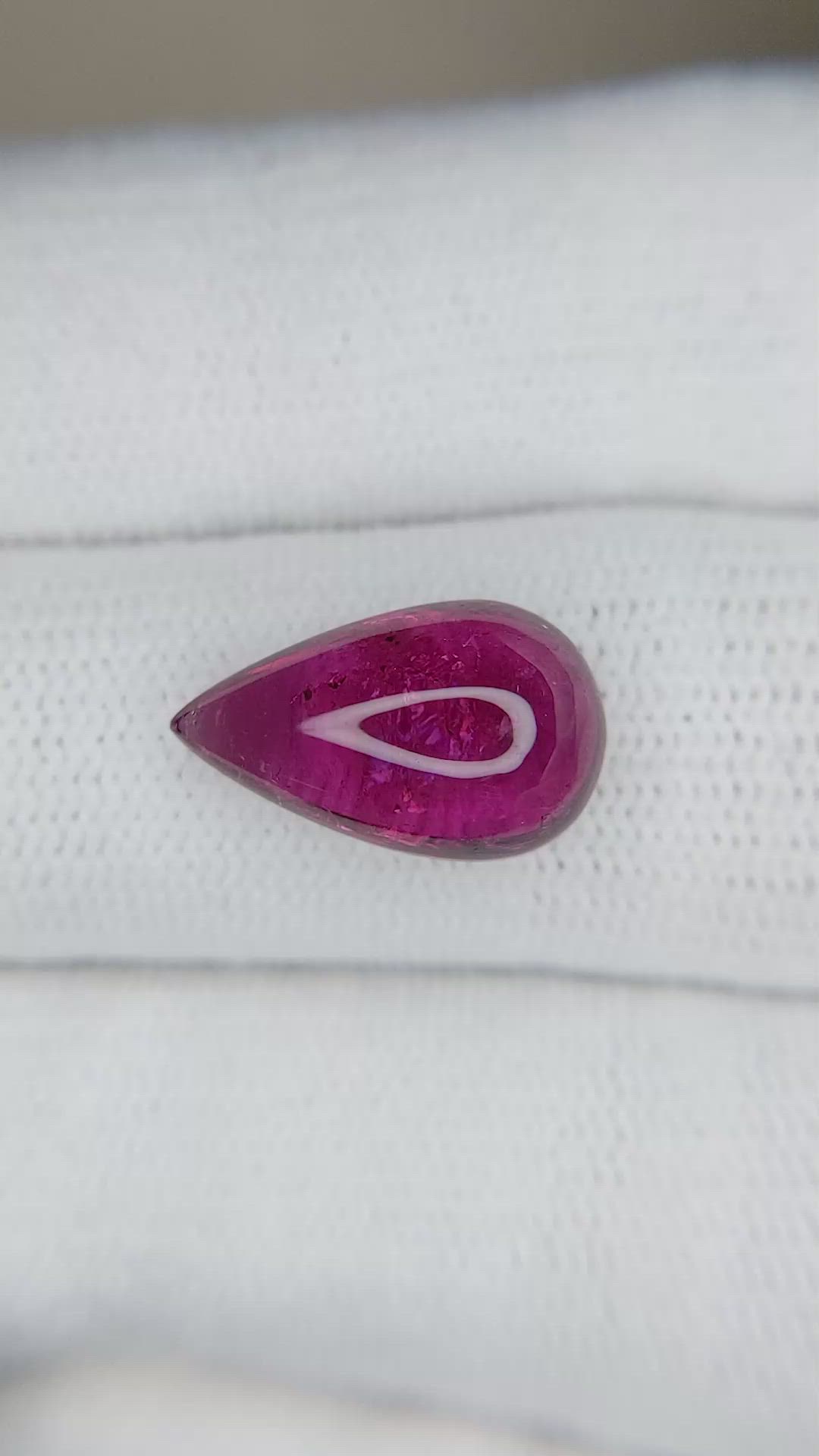 3.94 Ct. Cabochon Tourmaline from Brazil Size Video