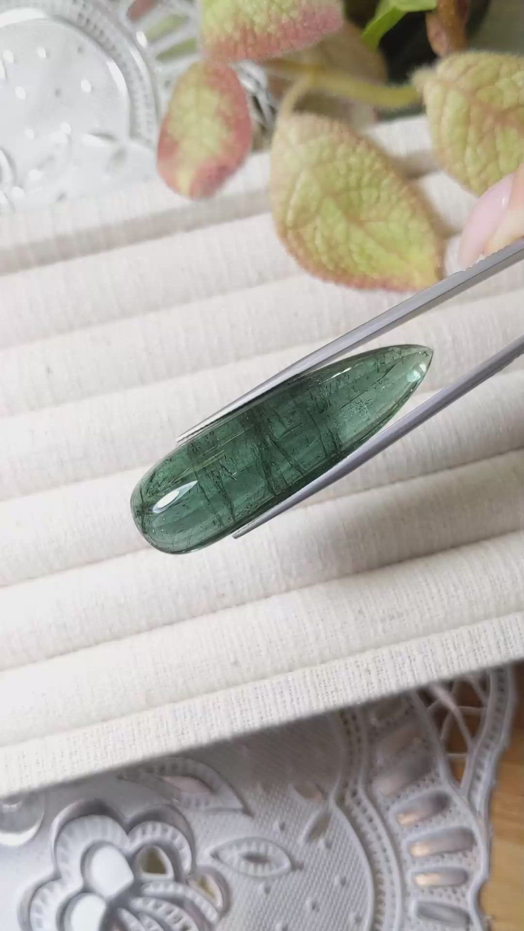 51.20 Ct. Cabochon Tourmaline from Madagascar Size Video