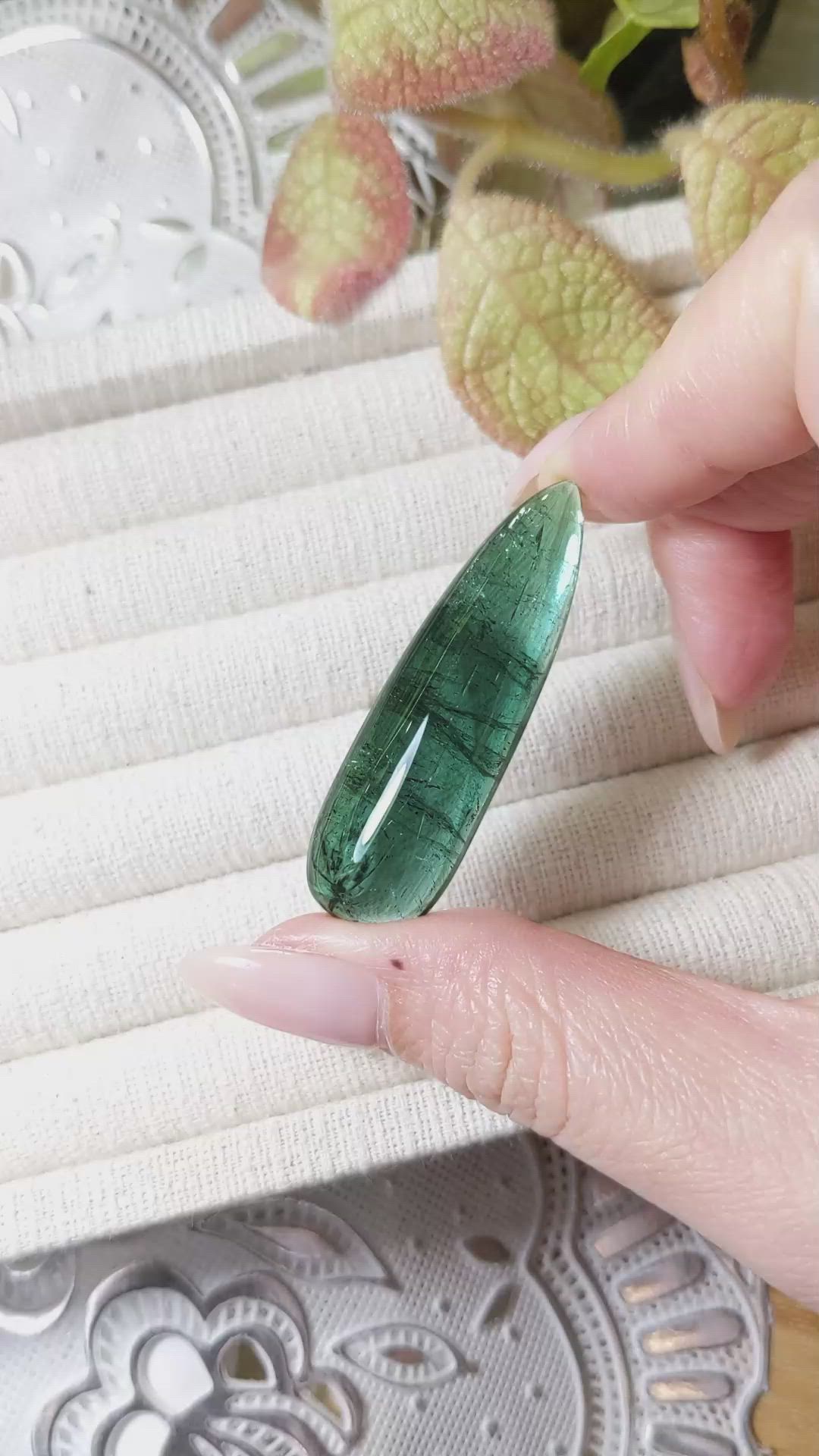 51.20 Ct. Cabochon Tourmaline from Madagascar Size Video