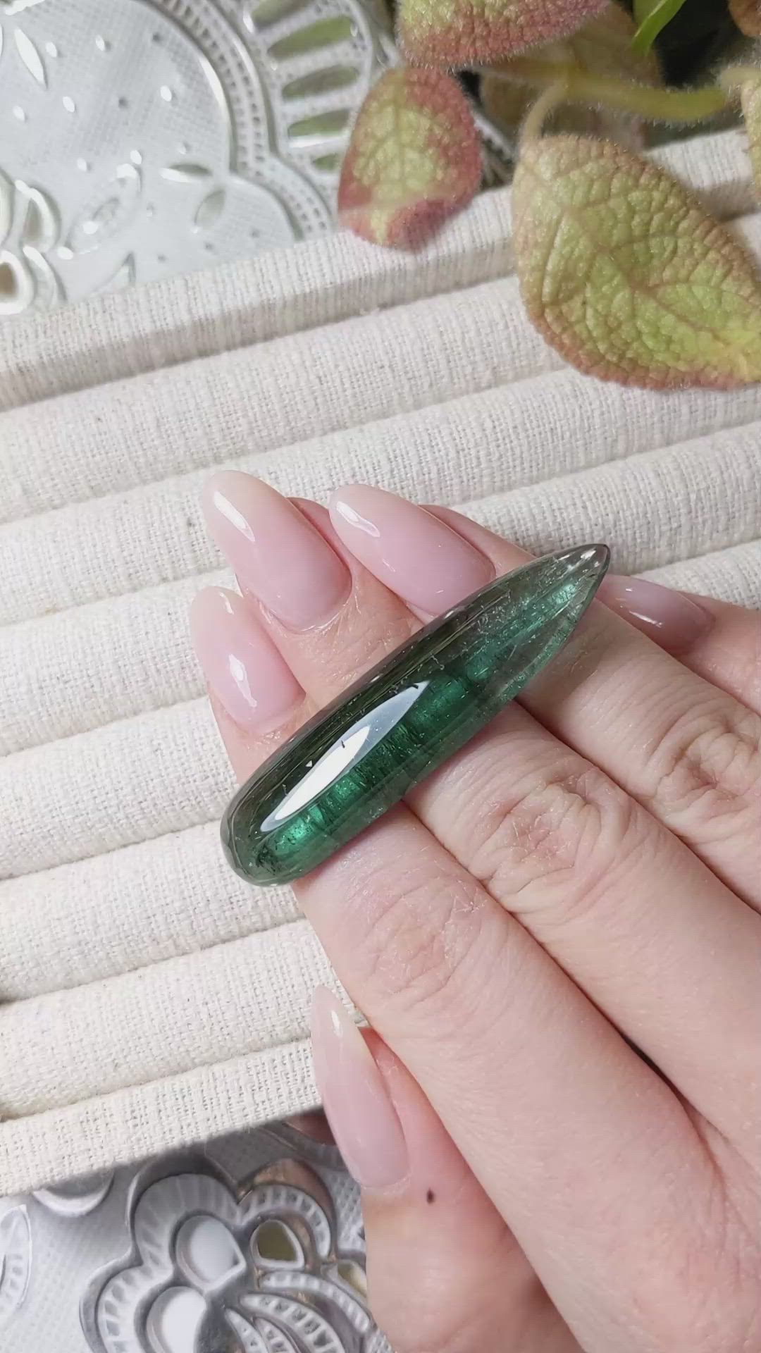 42.01 Ct. Cabochon Tourmaline from Madagascar Size Video