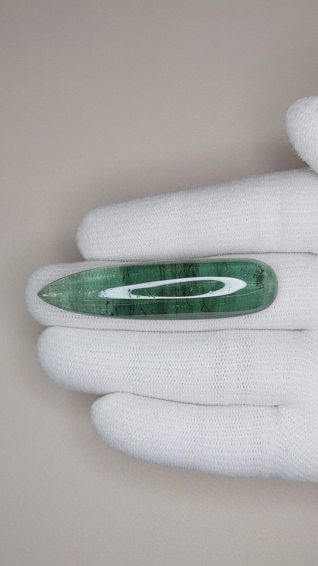 42.01 Ct. Cabochon Tourmaline from Madagascar Size Video