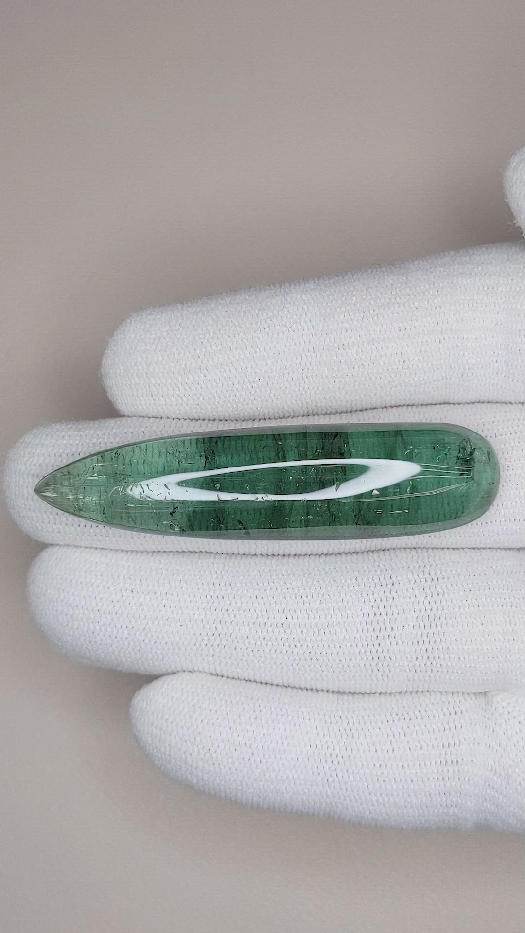42.01 Ct. Cabochon Tourmaline from Madagascar Size Video