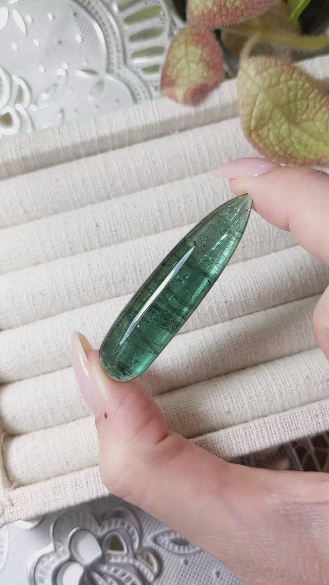 42.01 Ct. Cabochon Tourmaline from Madagascar Size Video