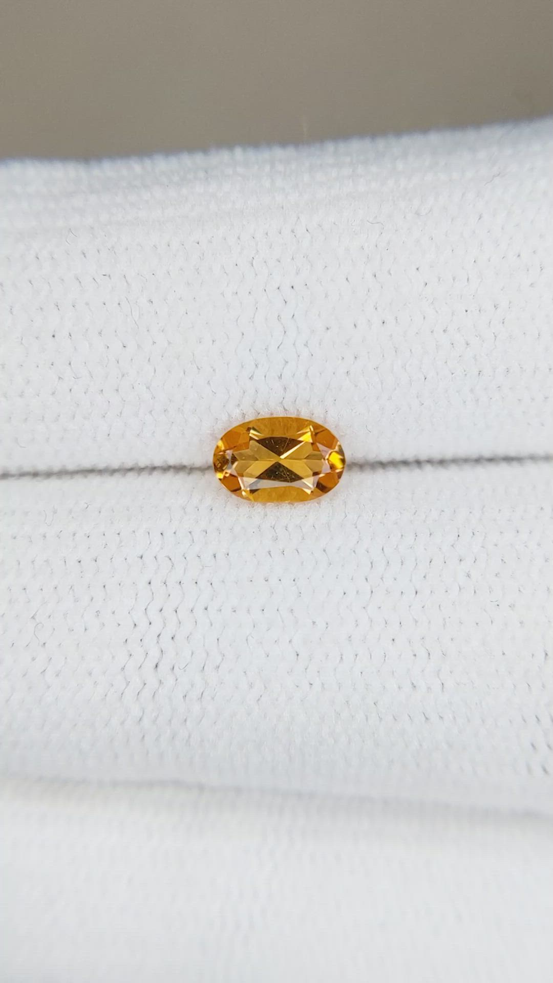 0.36 Ct. Citrine from Brazil Size Video
