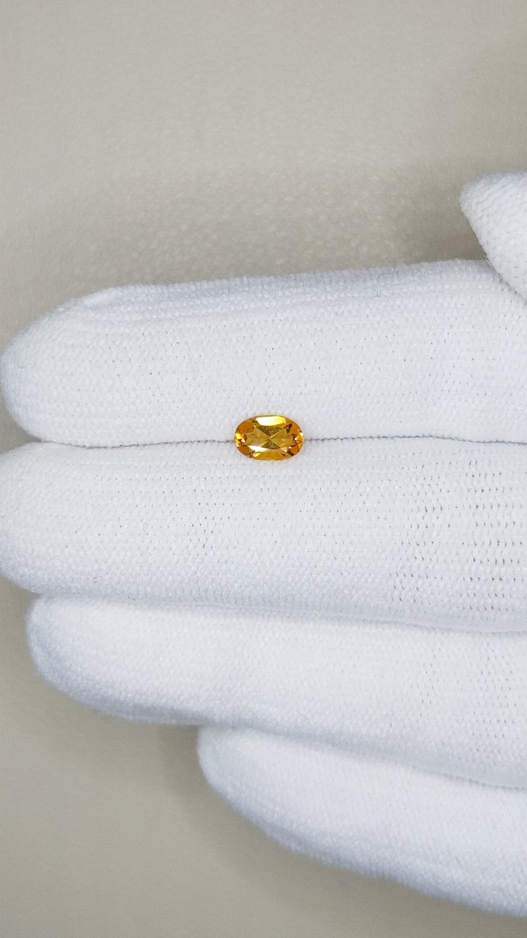 0.36 Ct. Citrine from Brazil Size Video
