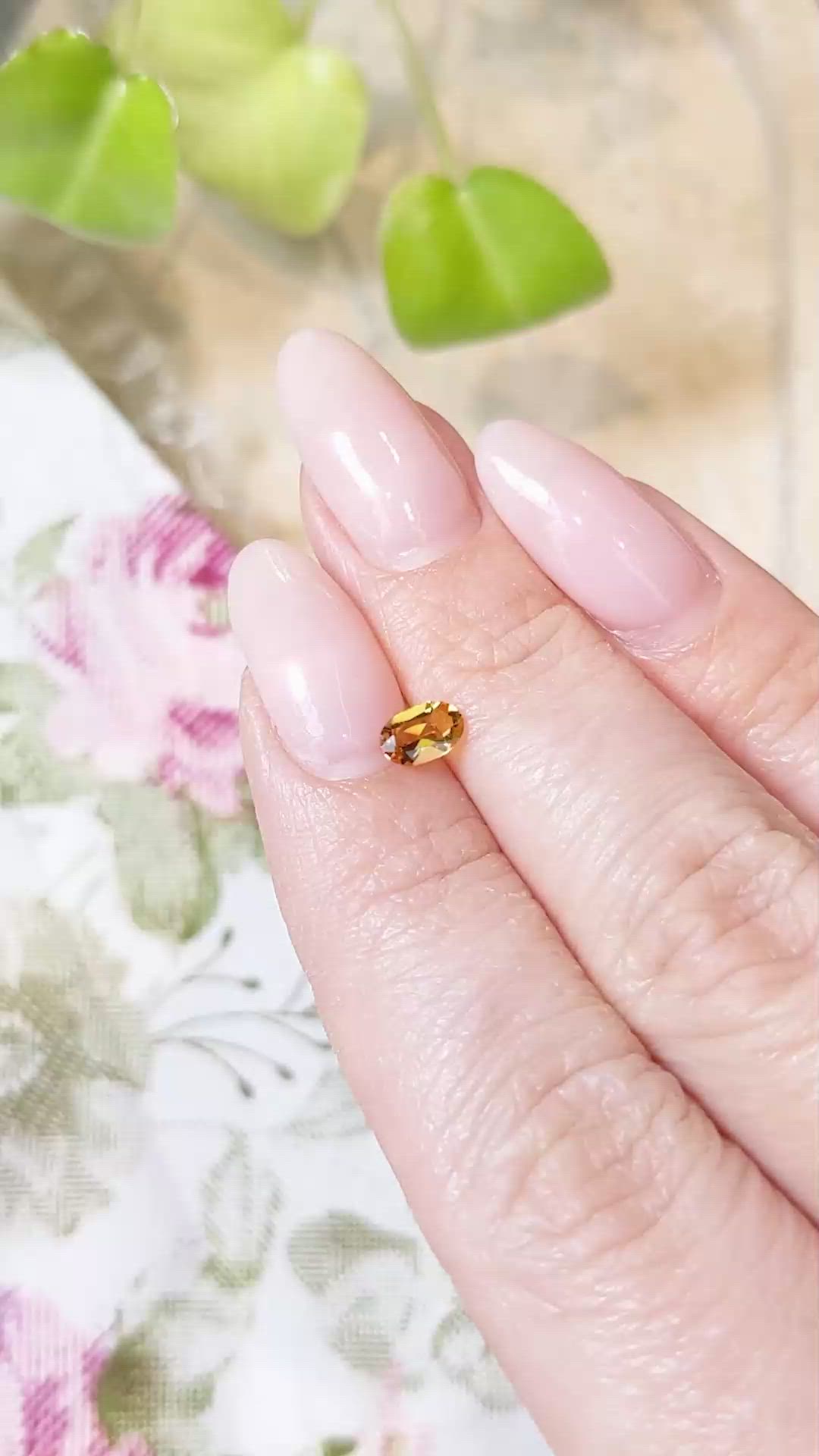 0.36 Ct. Citrine from Brazil Size Video