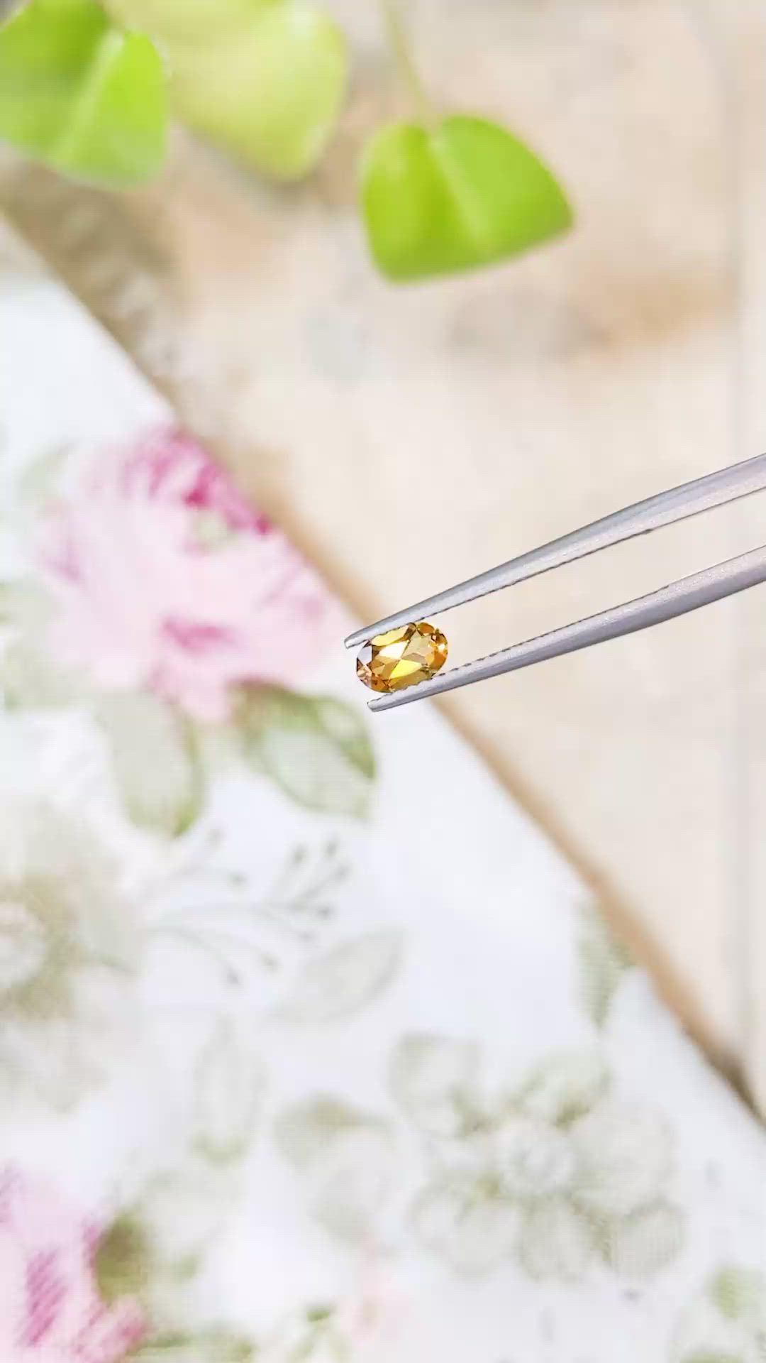 0.36 Ct. Citrine from Brazil Size Video