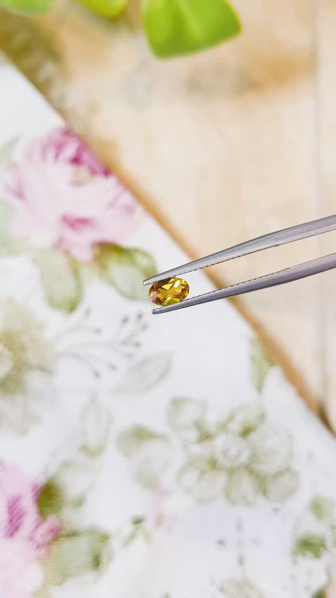 0.41 Ct. Citrine from Brazil Size Video