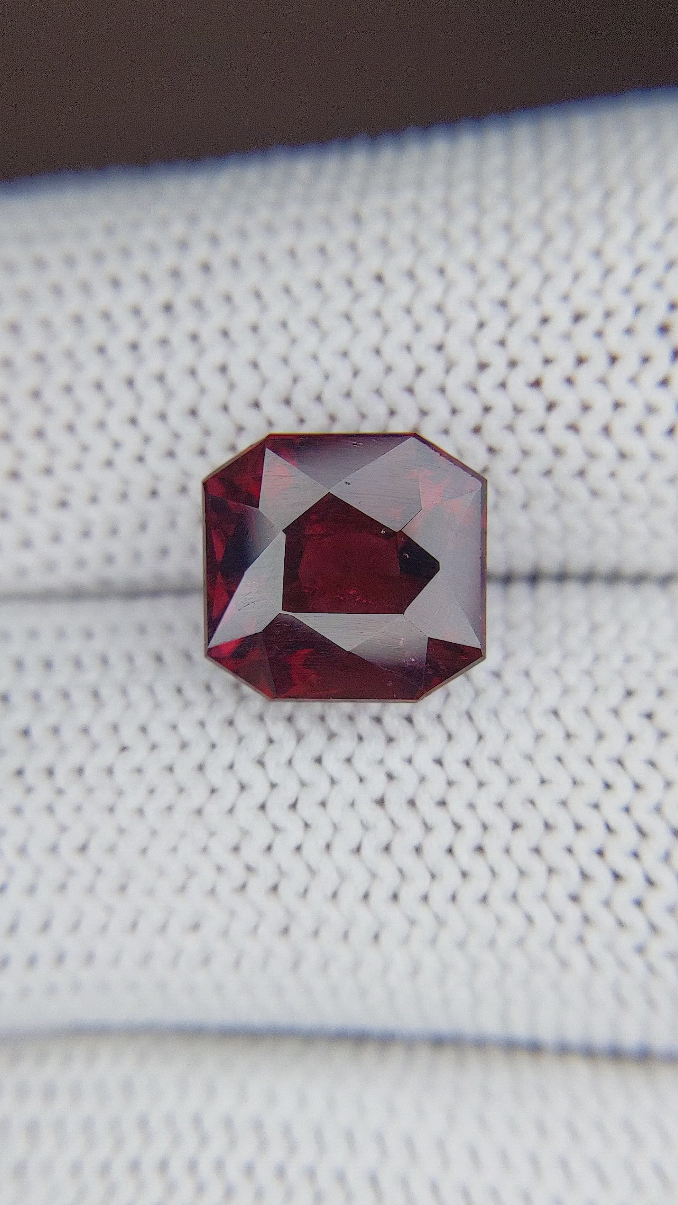6.66 Ct. Garnet from Tanzania Size Video