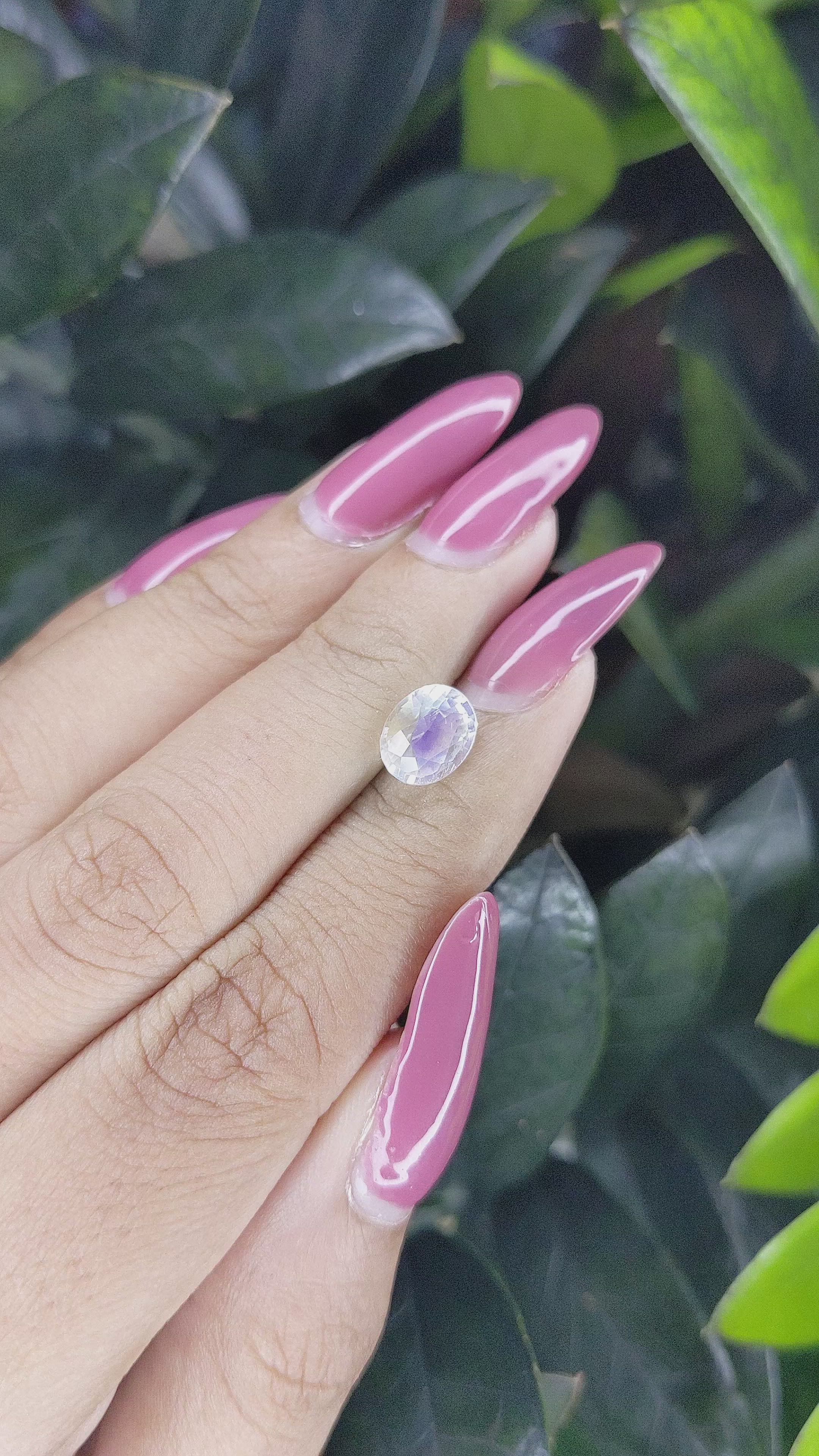 1.82 Ct. Moonstone from Madagascar Size Video