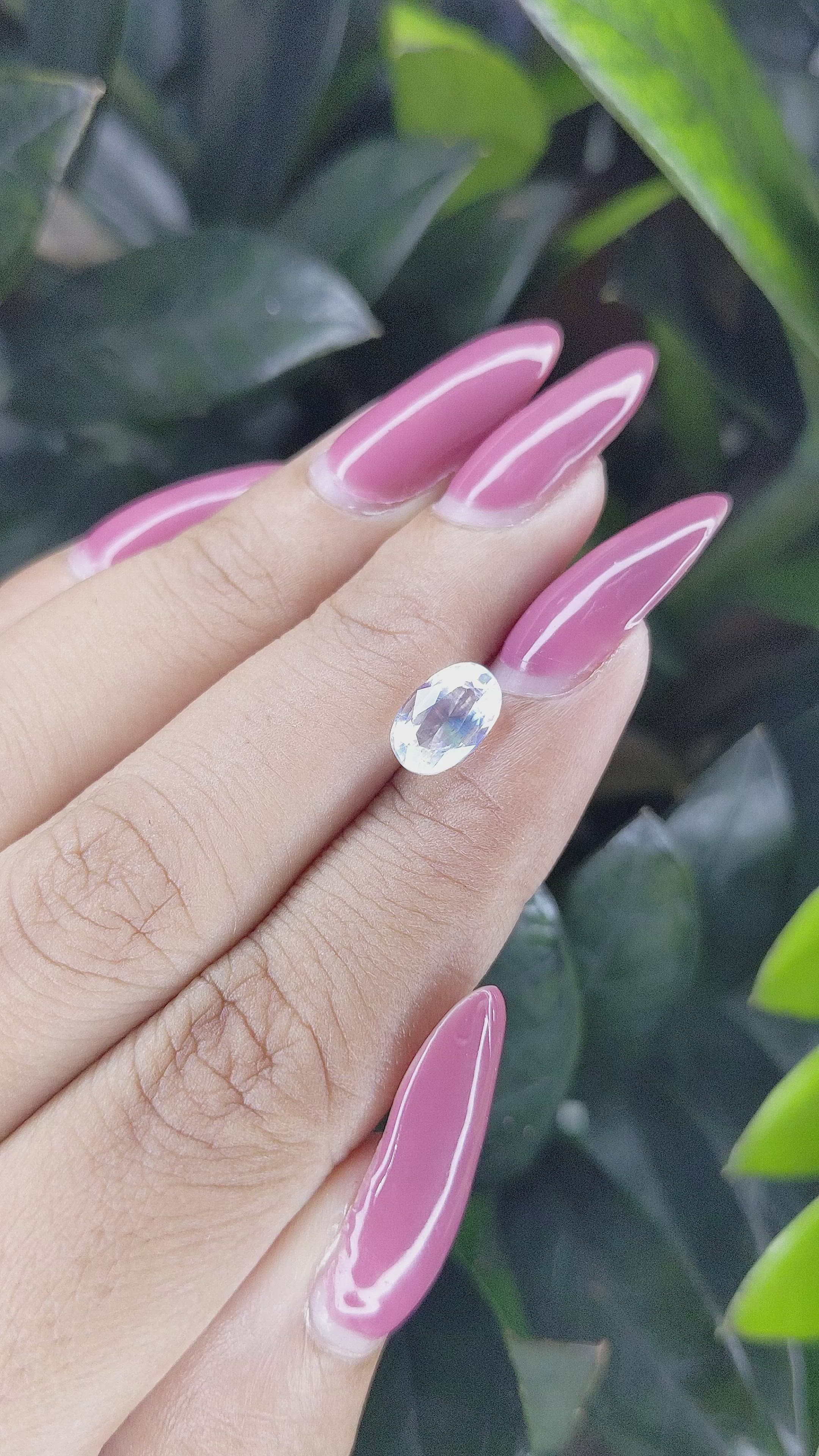 1.47 Ct. Moonstone from Madagascar Size Video