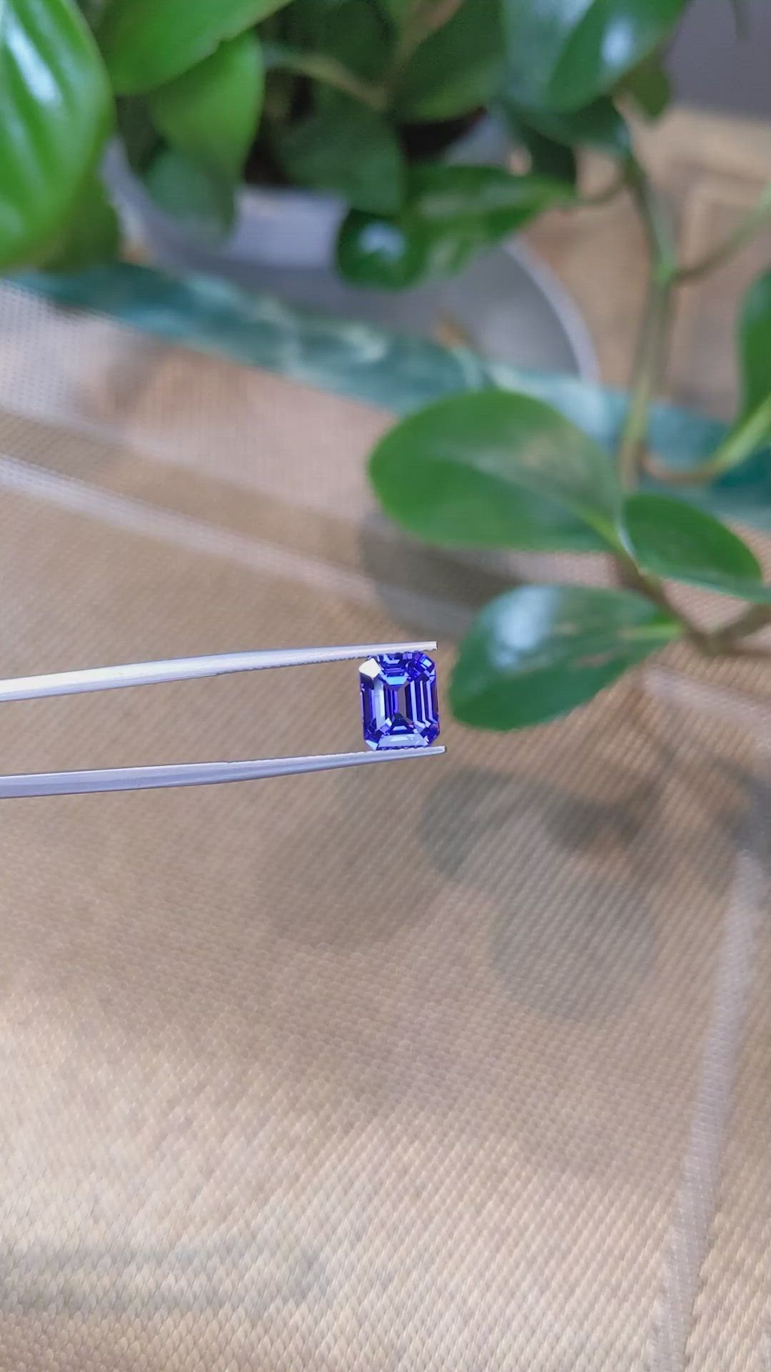 3.78 Ct. Tanzanite from Tanzania Size Video