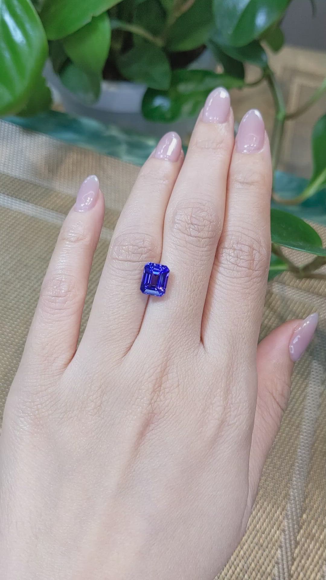 3.78 Ct. Tanzanite from Tanzania Size Video