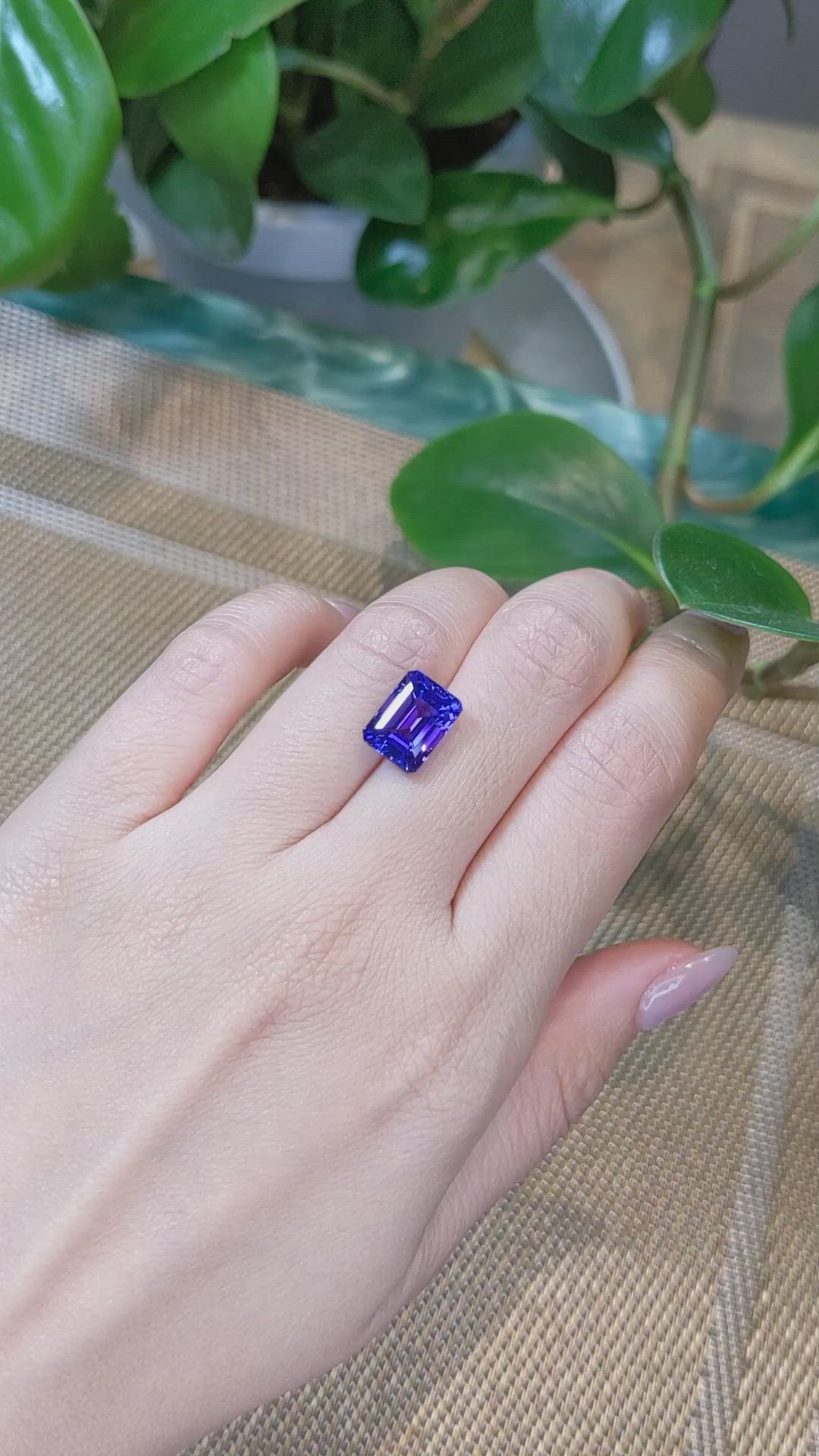 5.90 Ct. Tanzanite from Tanzania Size Video