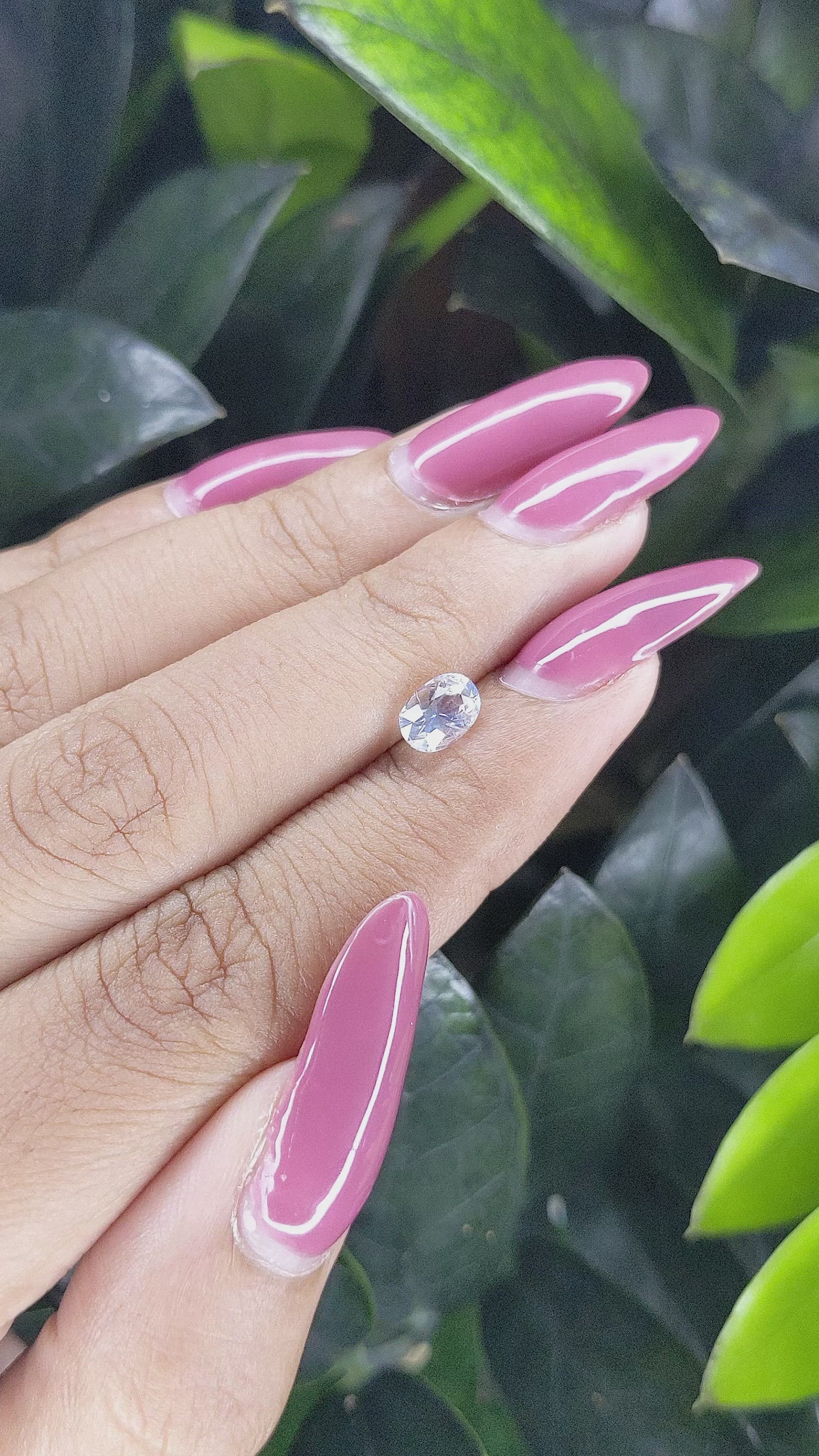 0.68 Ct. Moonstone from Madagascar Size Video