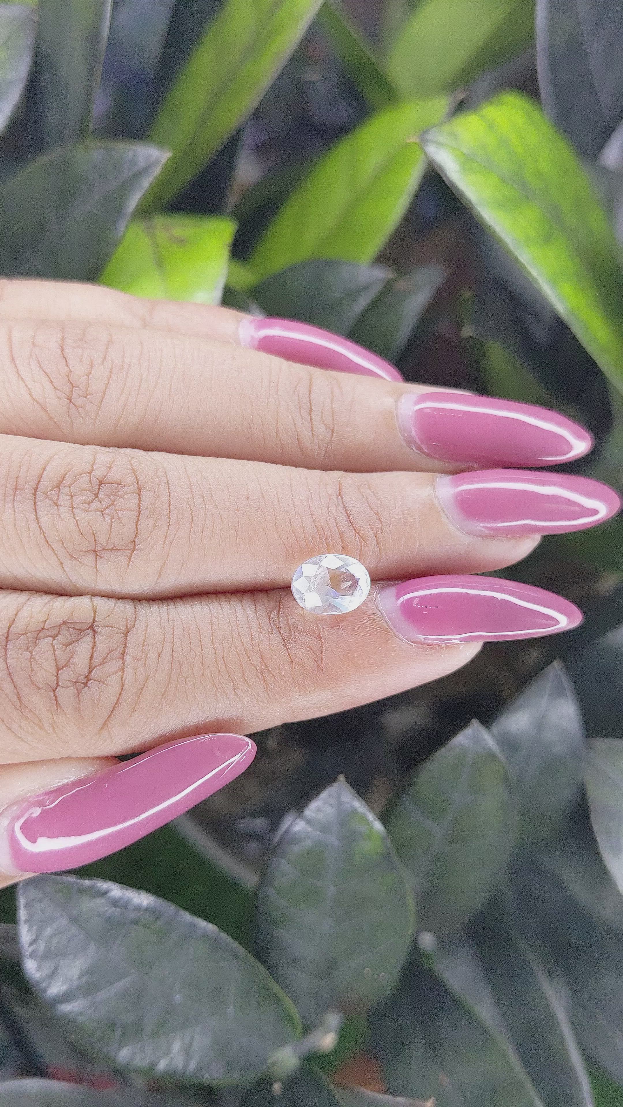 1.40 Ct. Moonstone from Madagascar Size Video