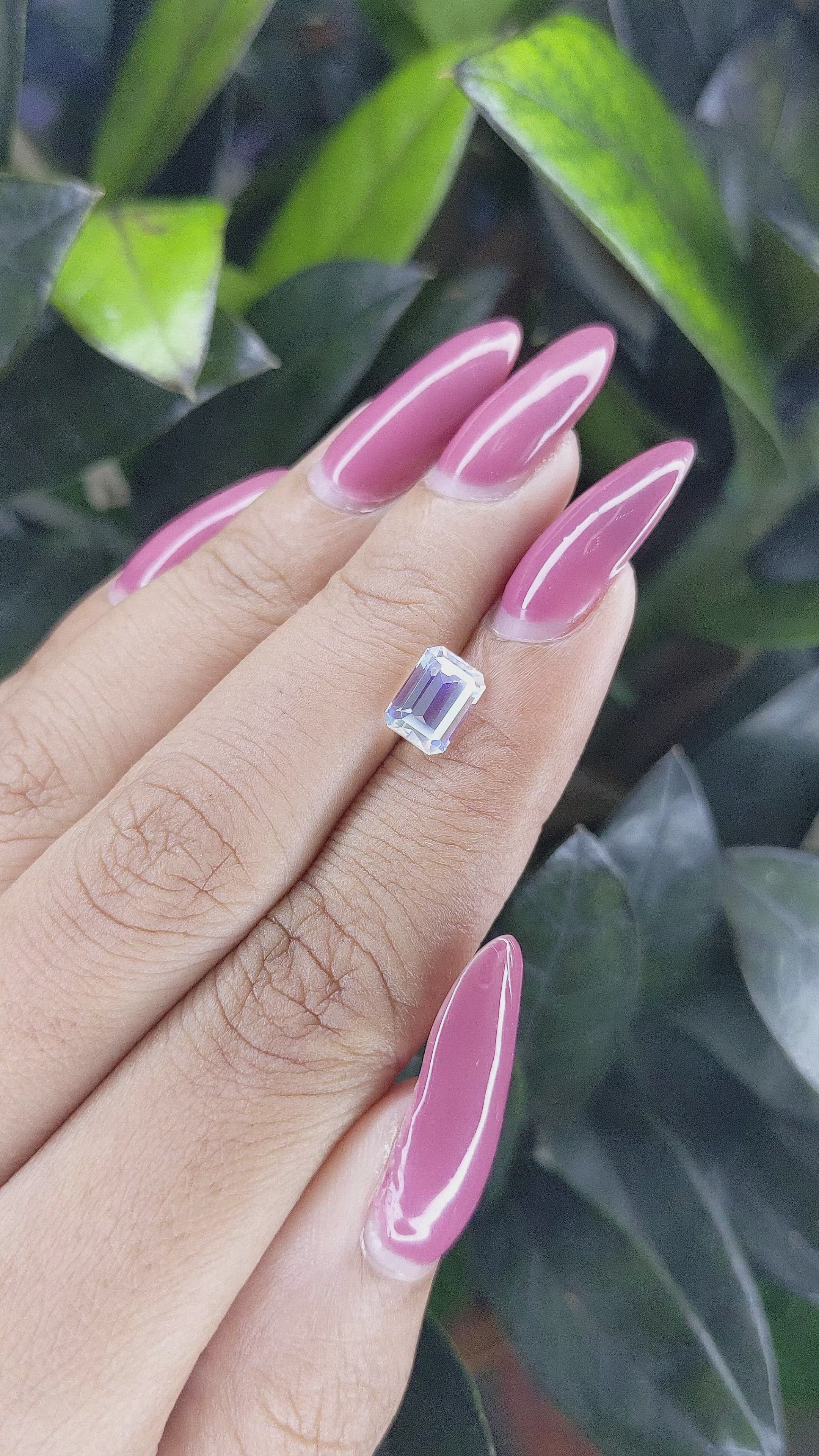 1.43 Ct. Moonstone from Madagascar Size Video