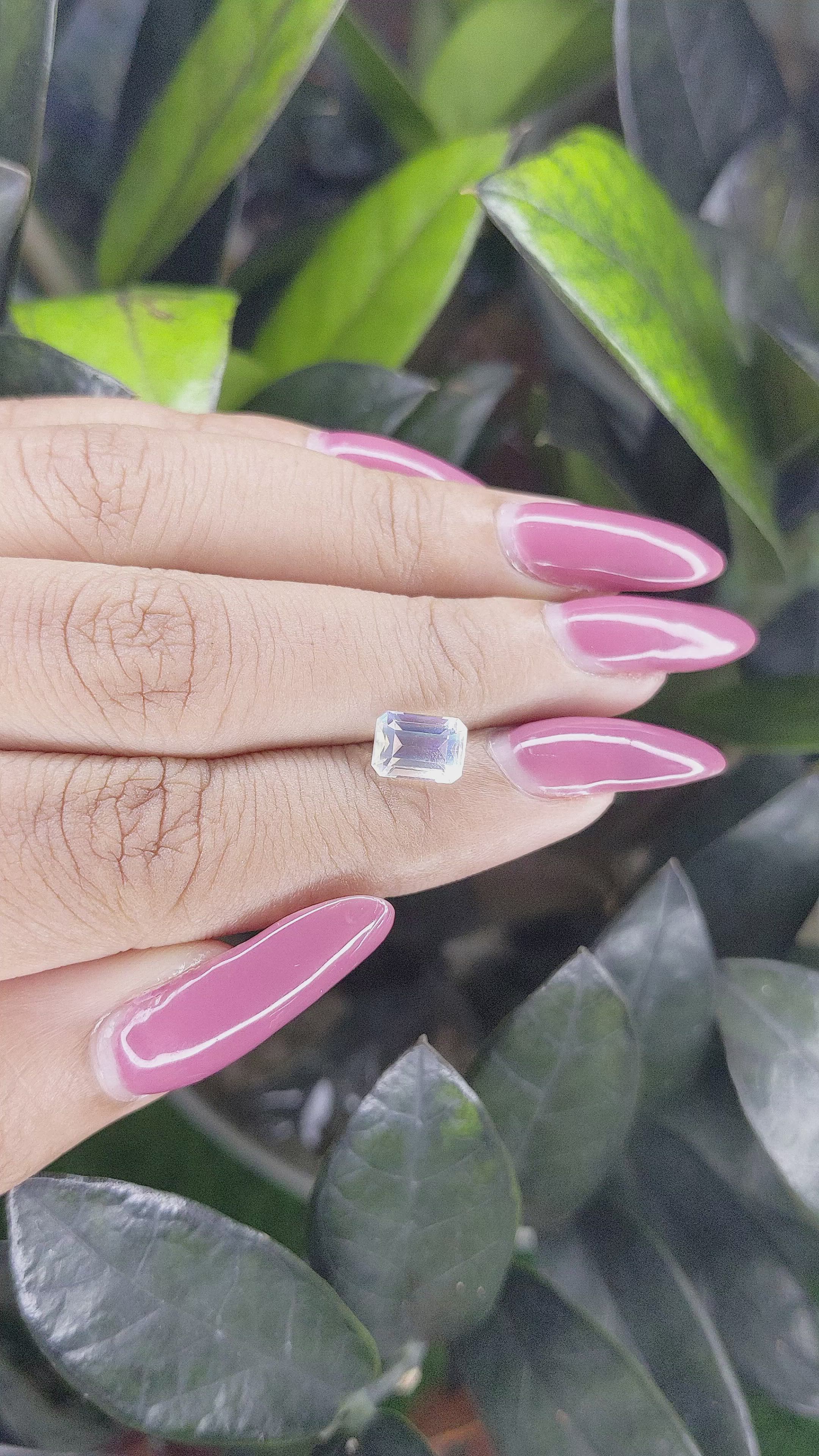 1.43 Ct. Moonstone from Madagascar Size Video