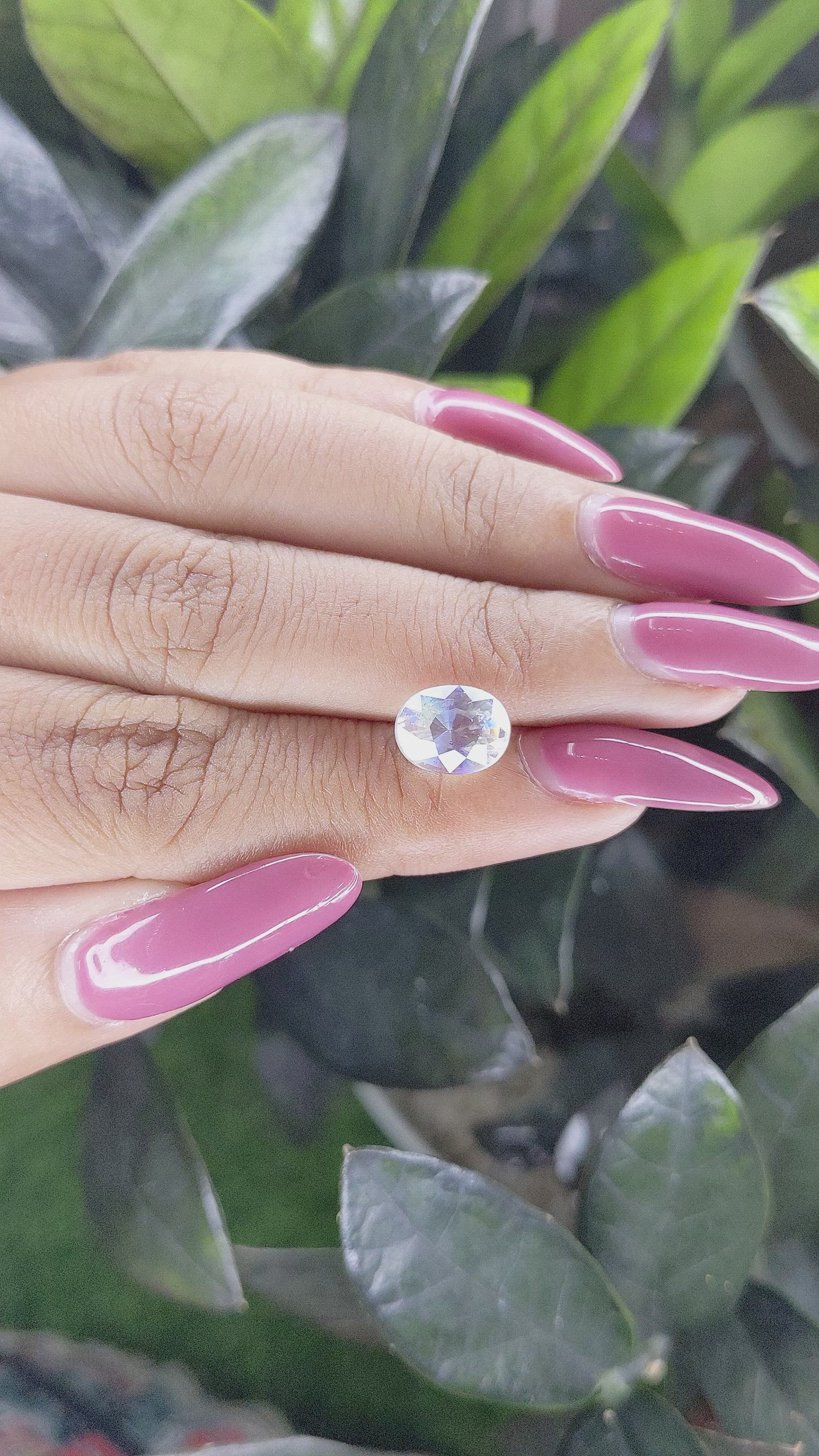 2.55 Ct. Moonstone from Madagascar Size Video