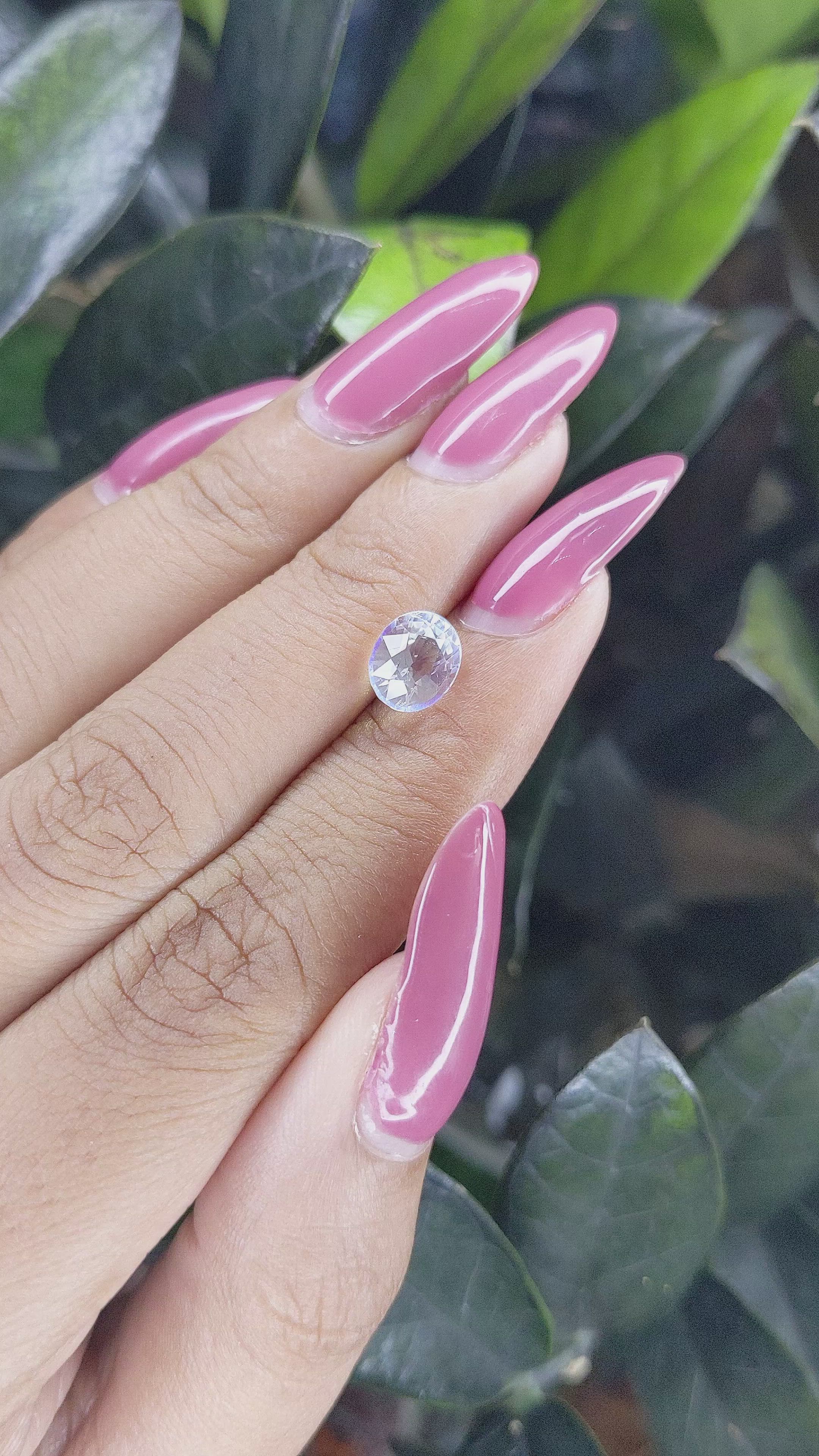 1.55 Ct. Moonstone from Madagascar Size Video