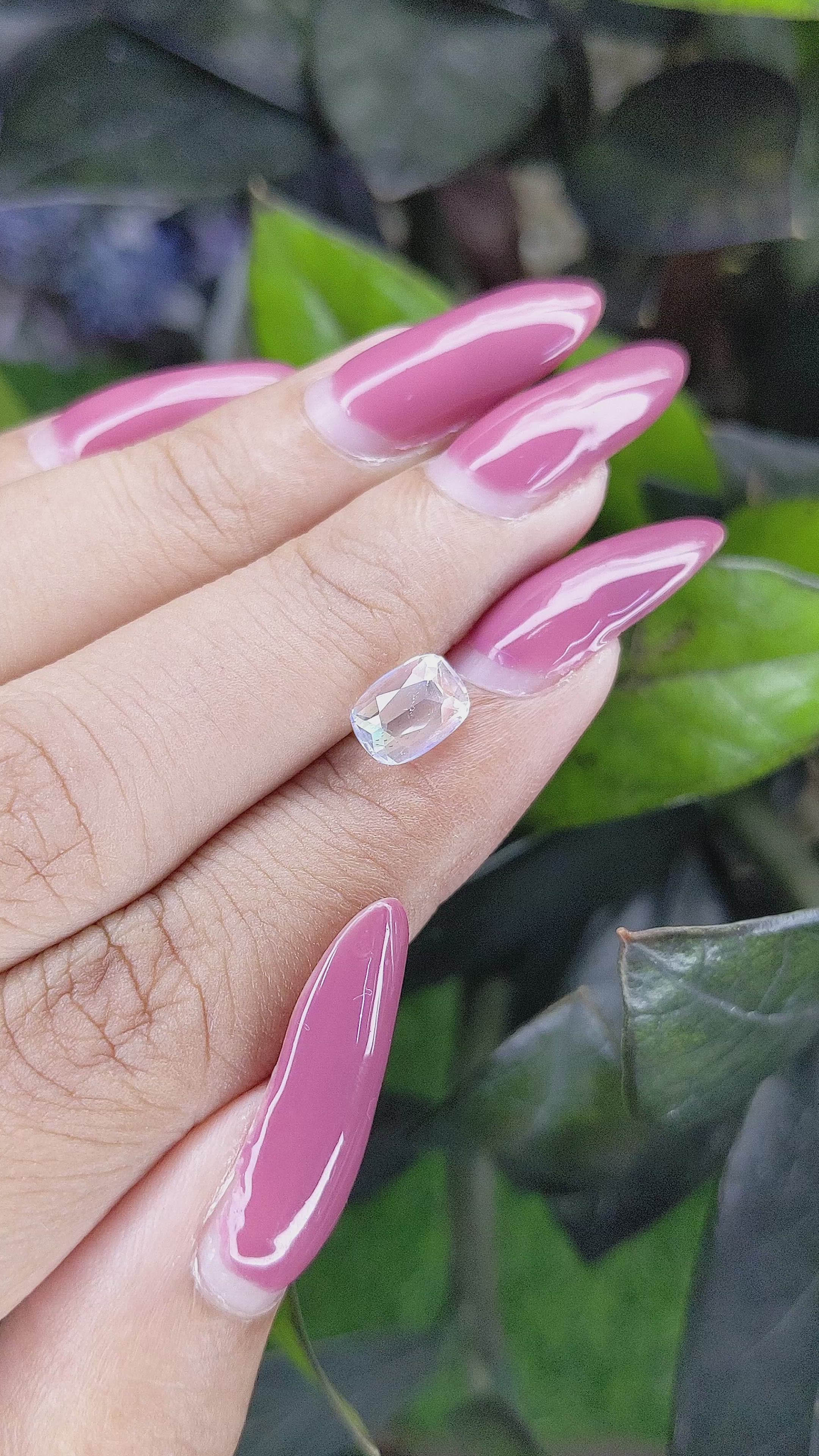 1.31 Ct. Moonstone from Madagascar Size Video