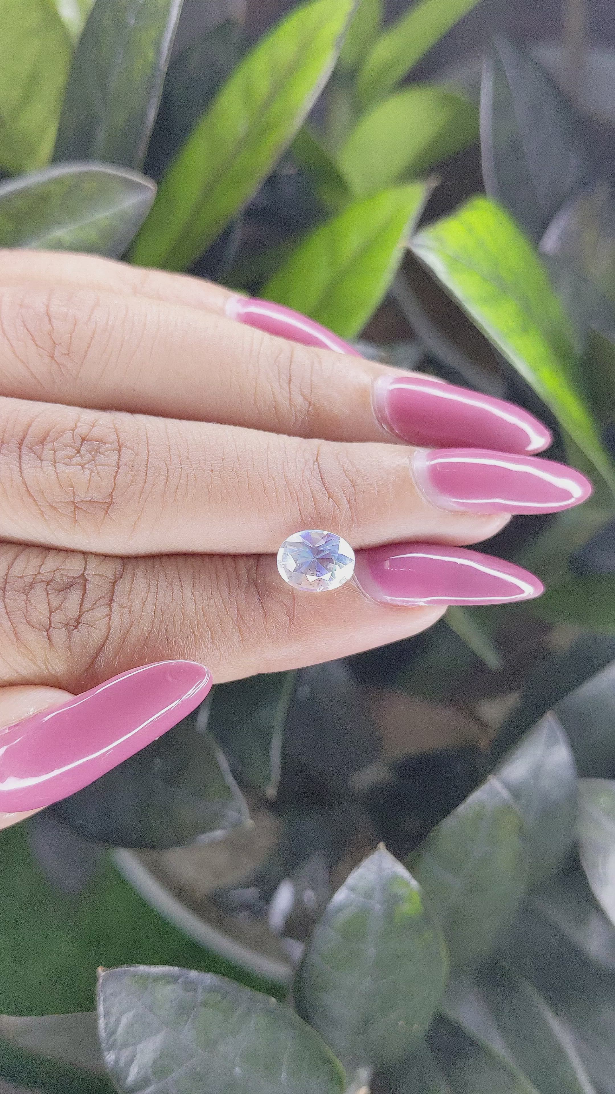 1.50 Ct. Moonstone from Madagascar Size Video