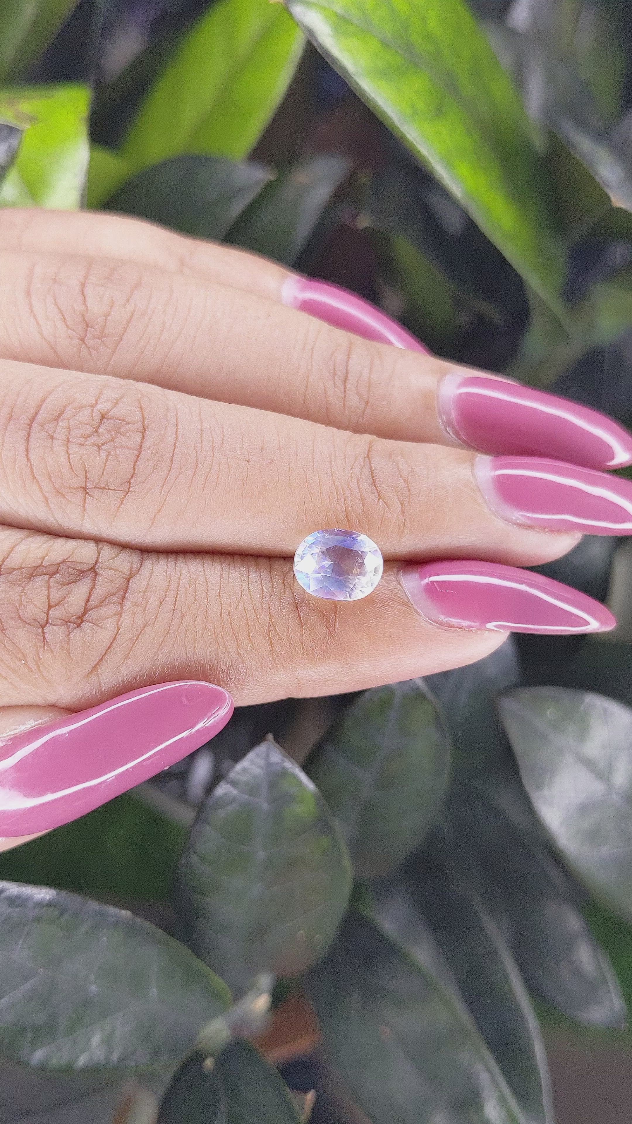 1.70 Ct. Moonstone from Madagascar Size Video