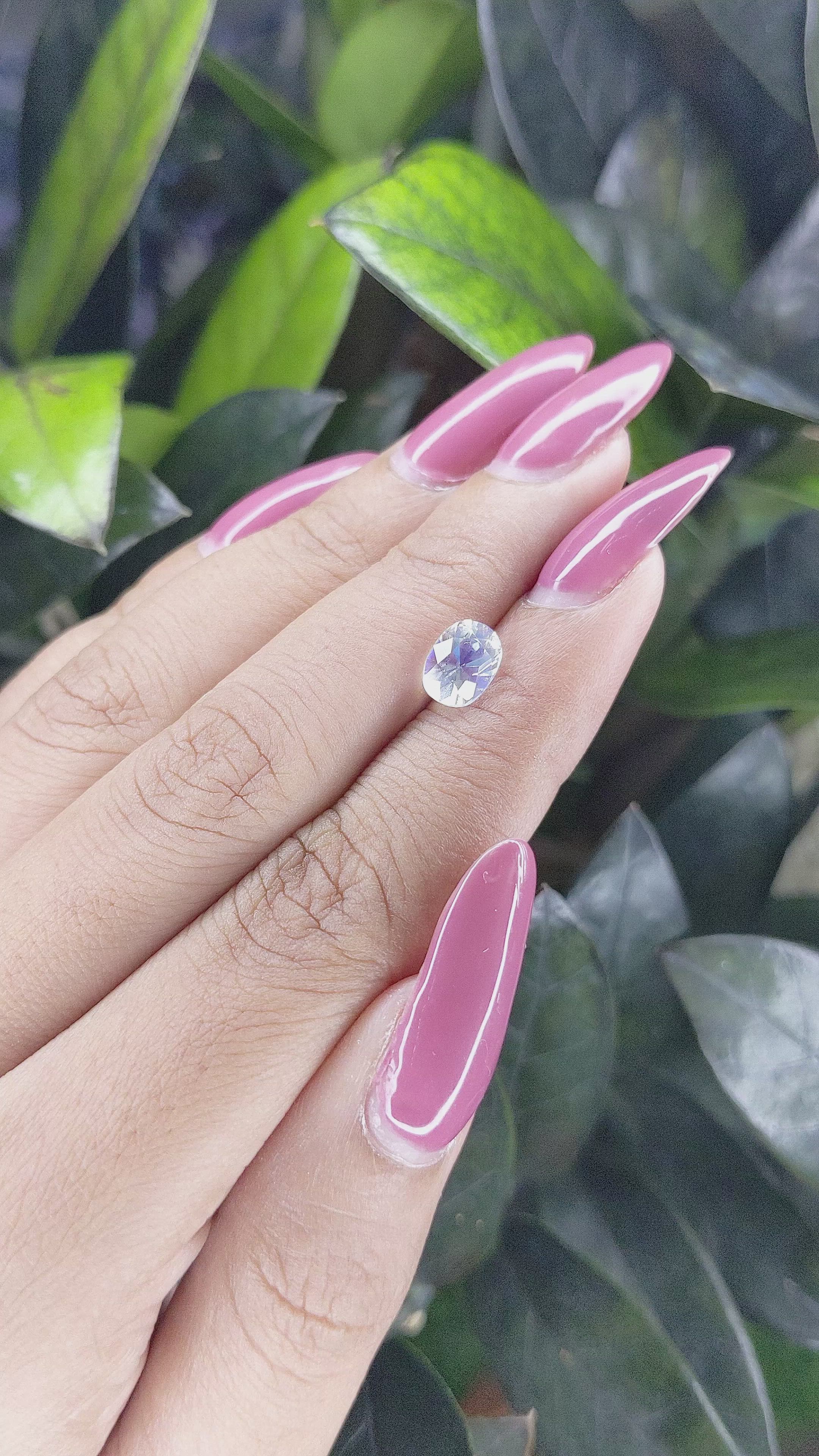 1.21 Ct. Moonstone from Madagascar Size Video