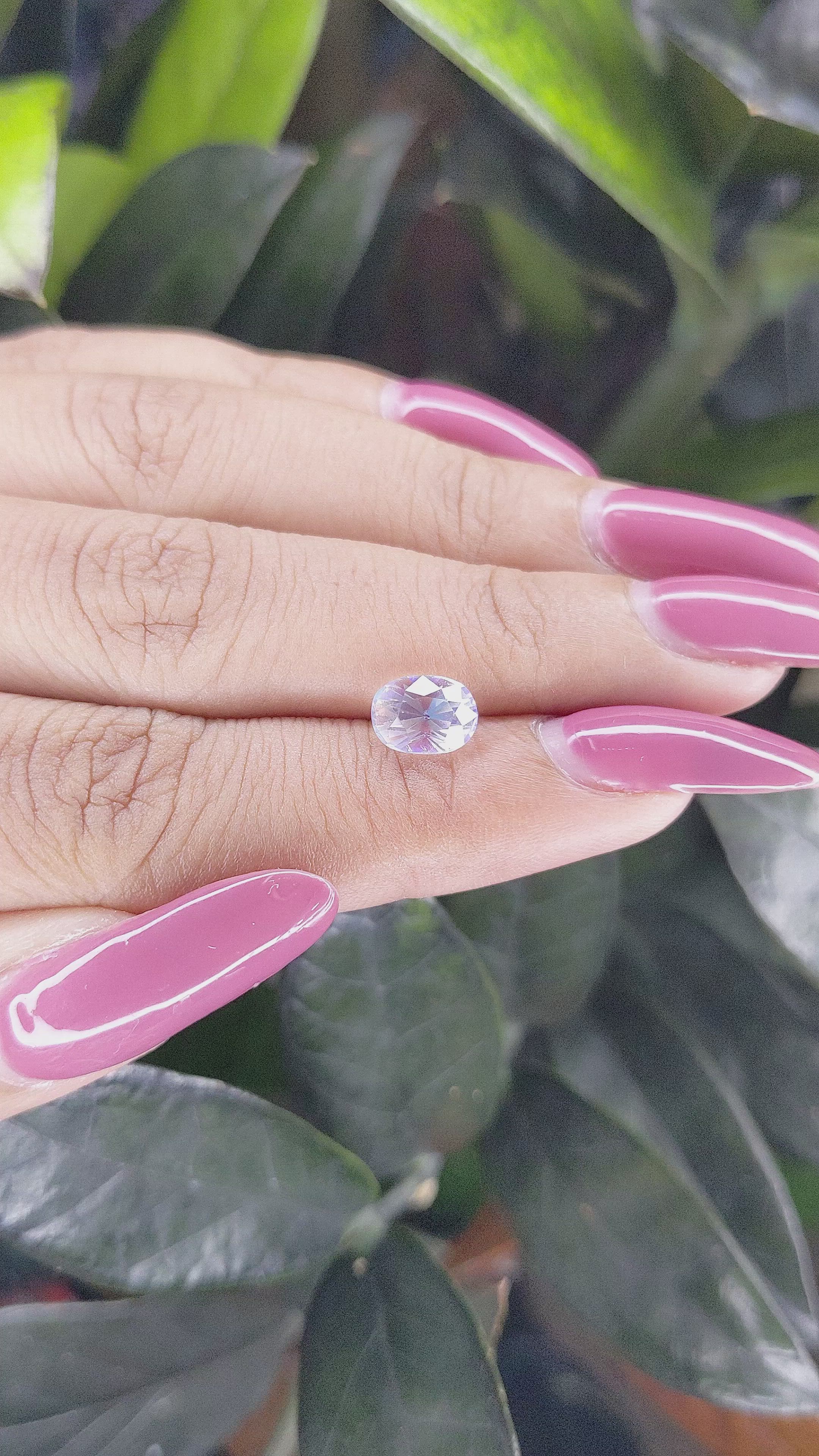 1.21 Ct. Moonstone from Madagascar Size Video