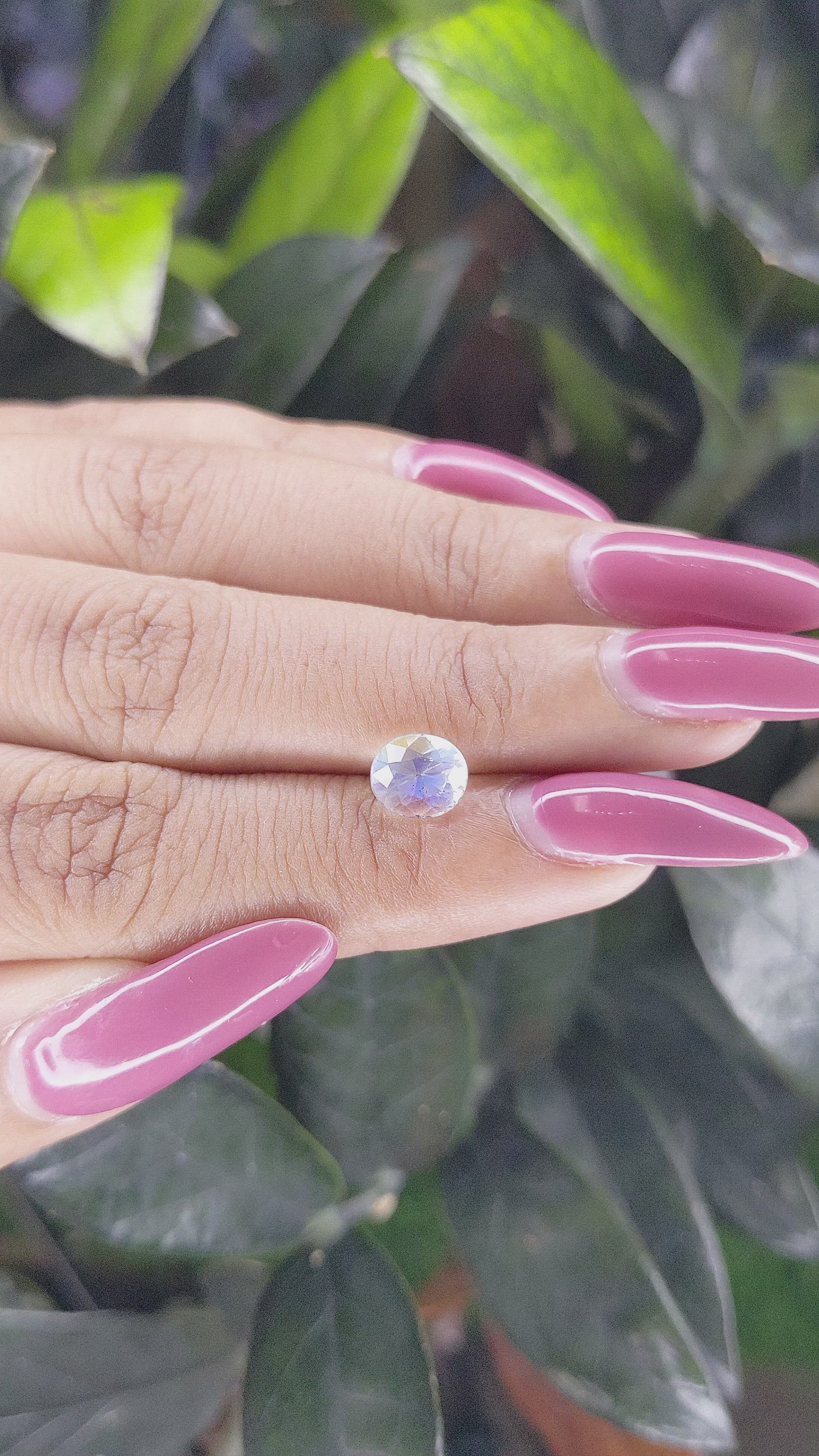 1.37 Ct. Moonstone from Madagascar Size Video