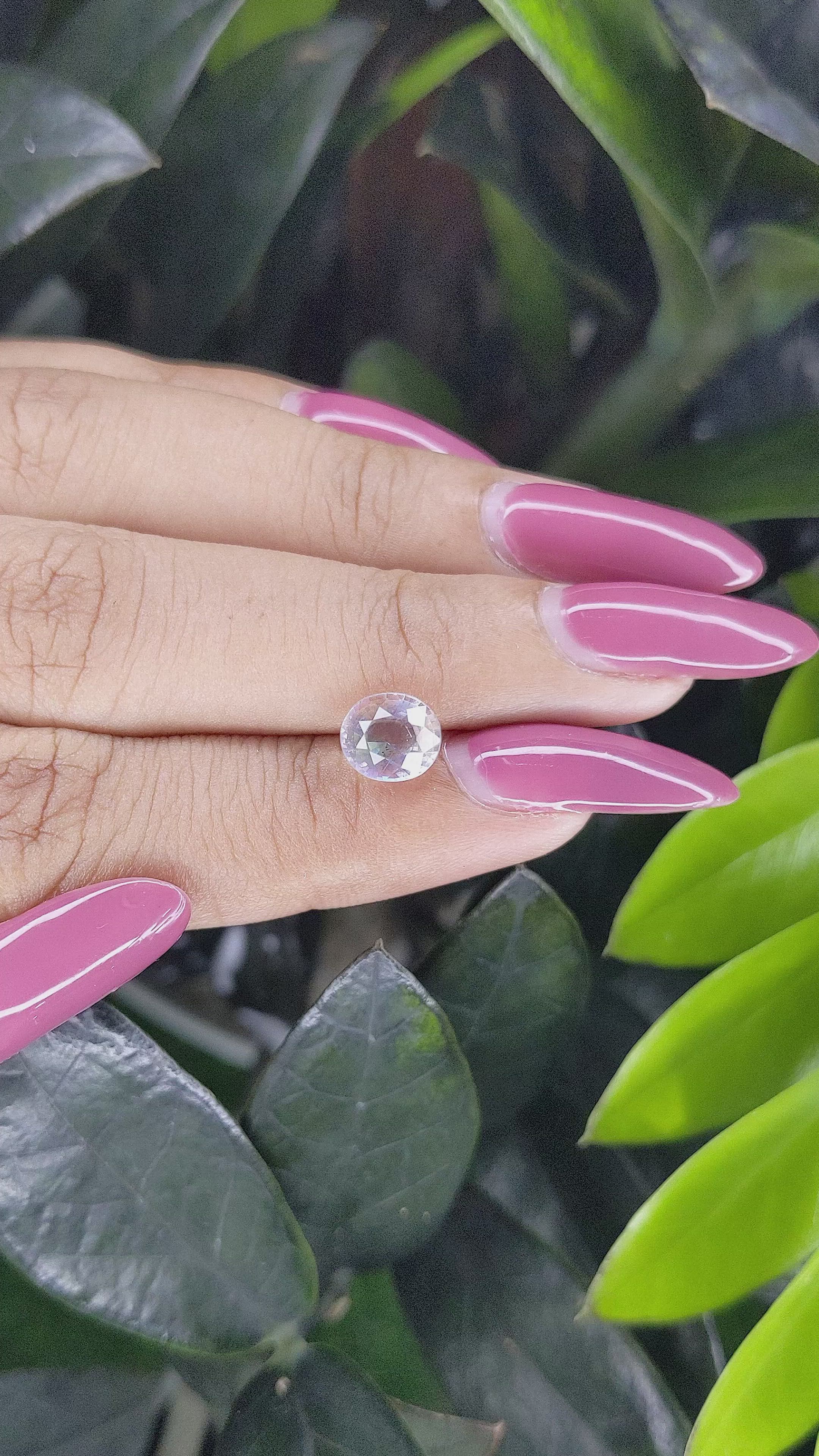 1.43 Ct. Moonstone from Madagascar Size Video