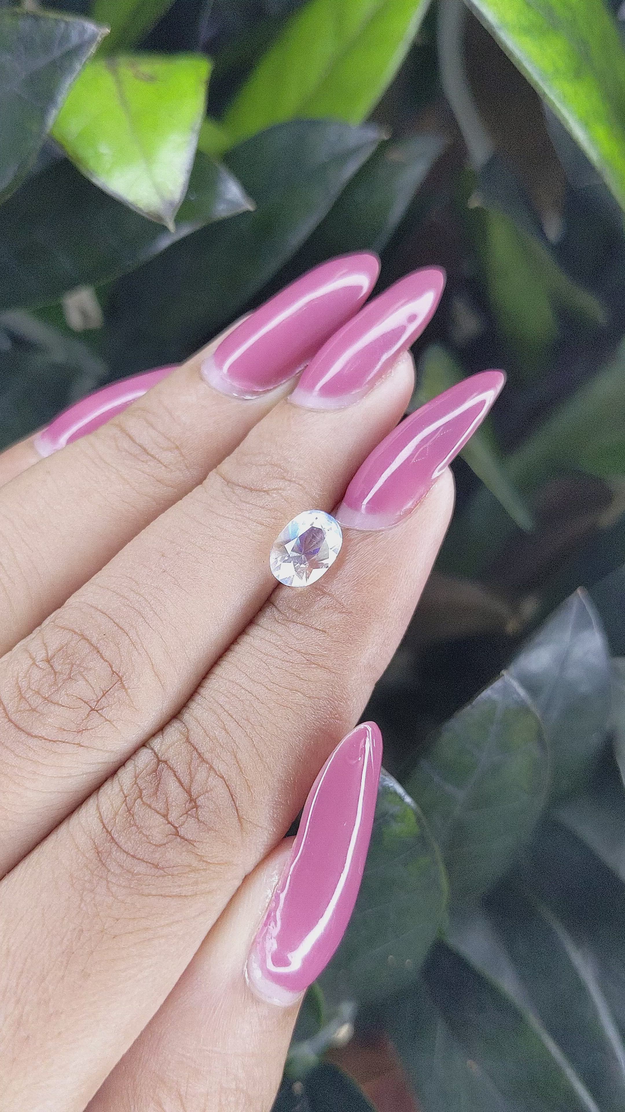 1.29 Ct. Moonstone from Madagascar Size Video