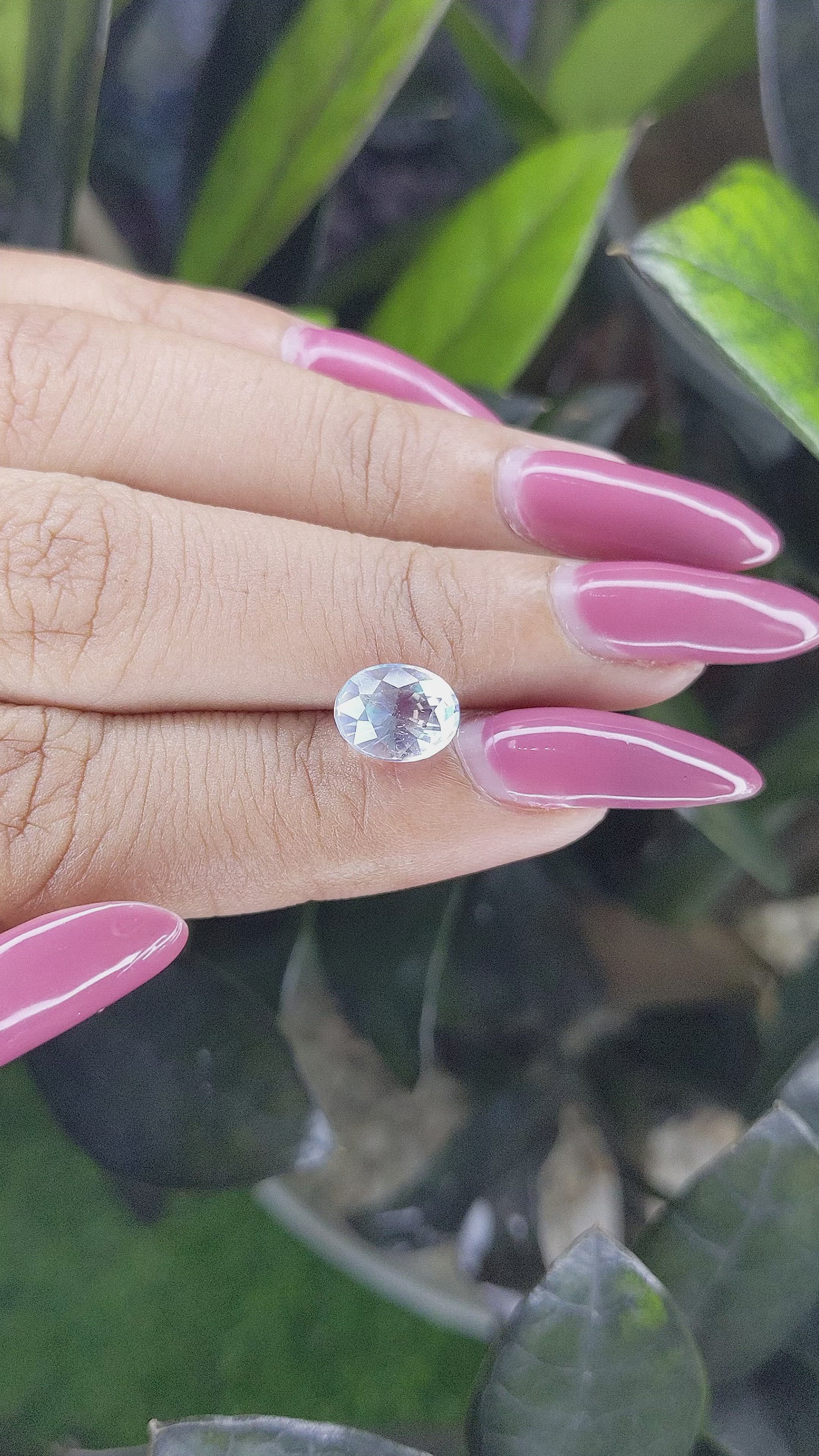 1.63 Ct. Moonstone from Madagascar Size Video