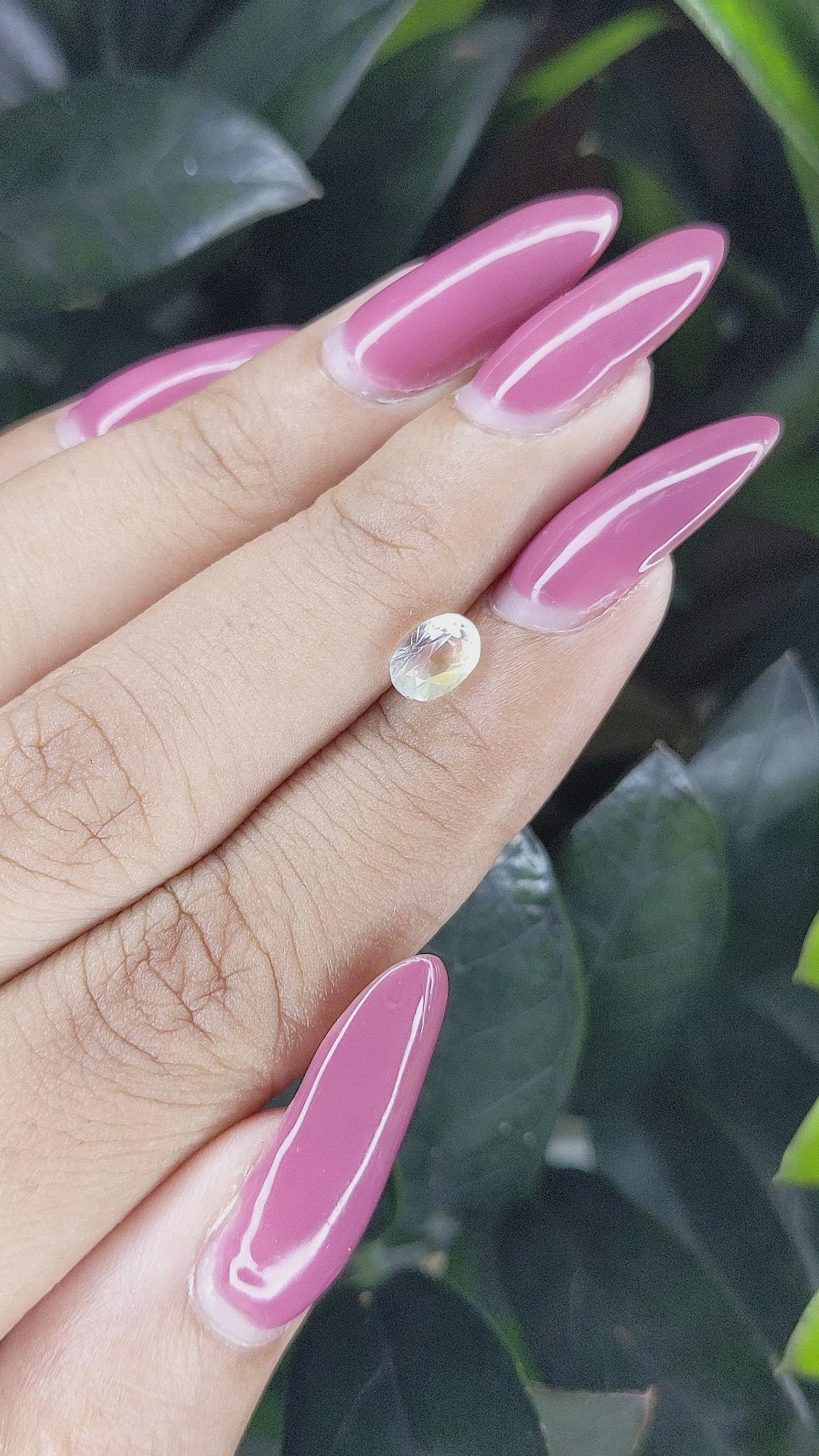 0.77 Ct. Moonstone from Madagascar Size Video