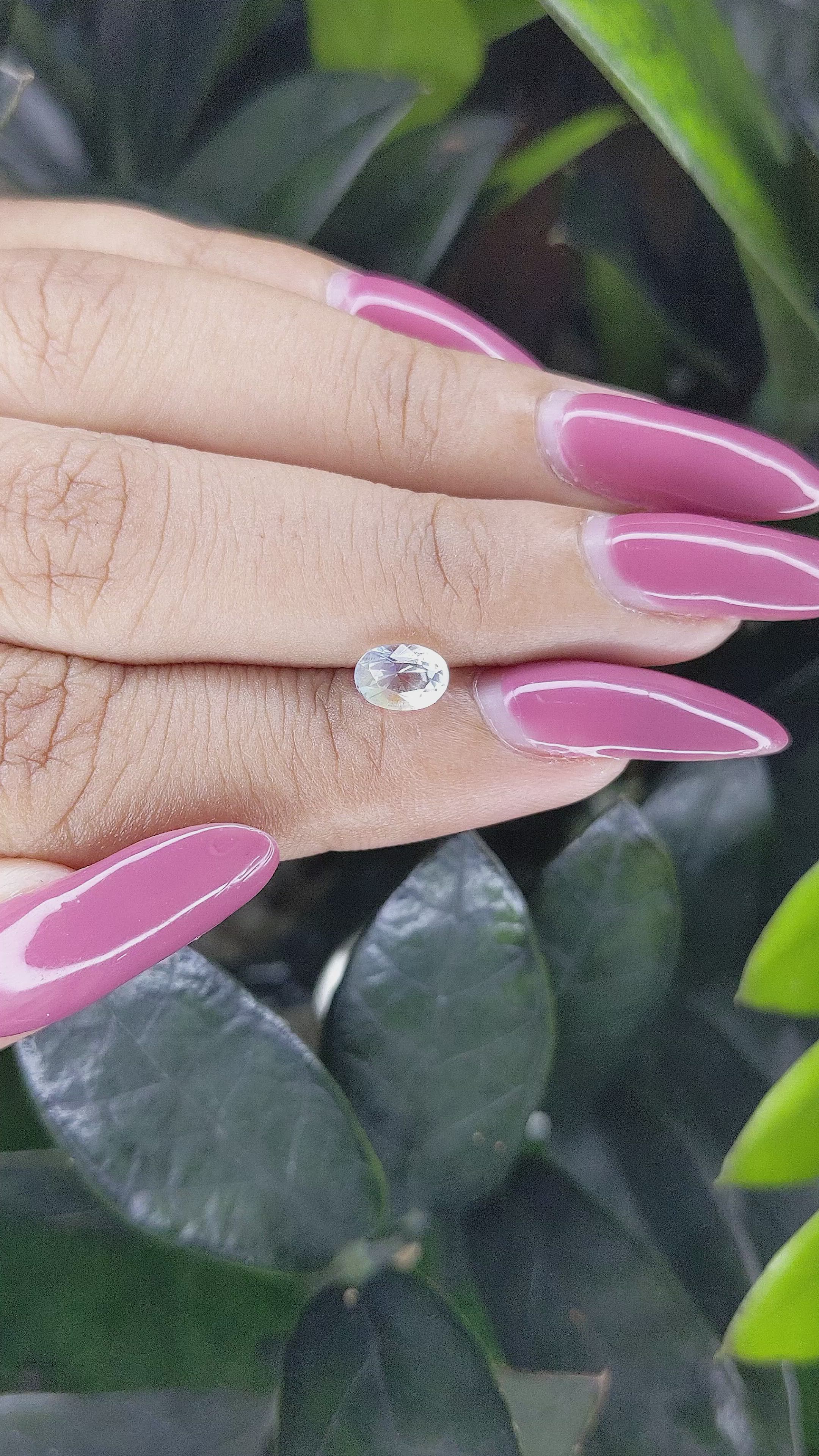 0.77 Ct. Moonstone from Madagascar Size Video