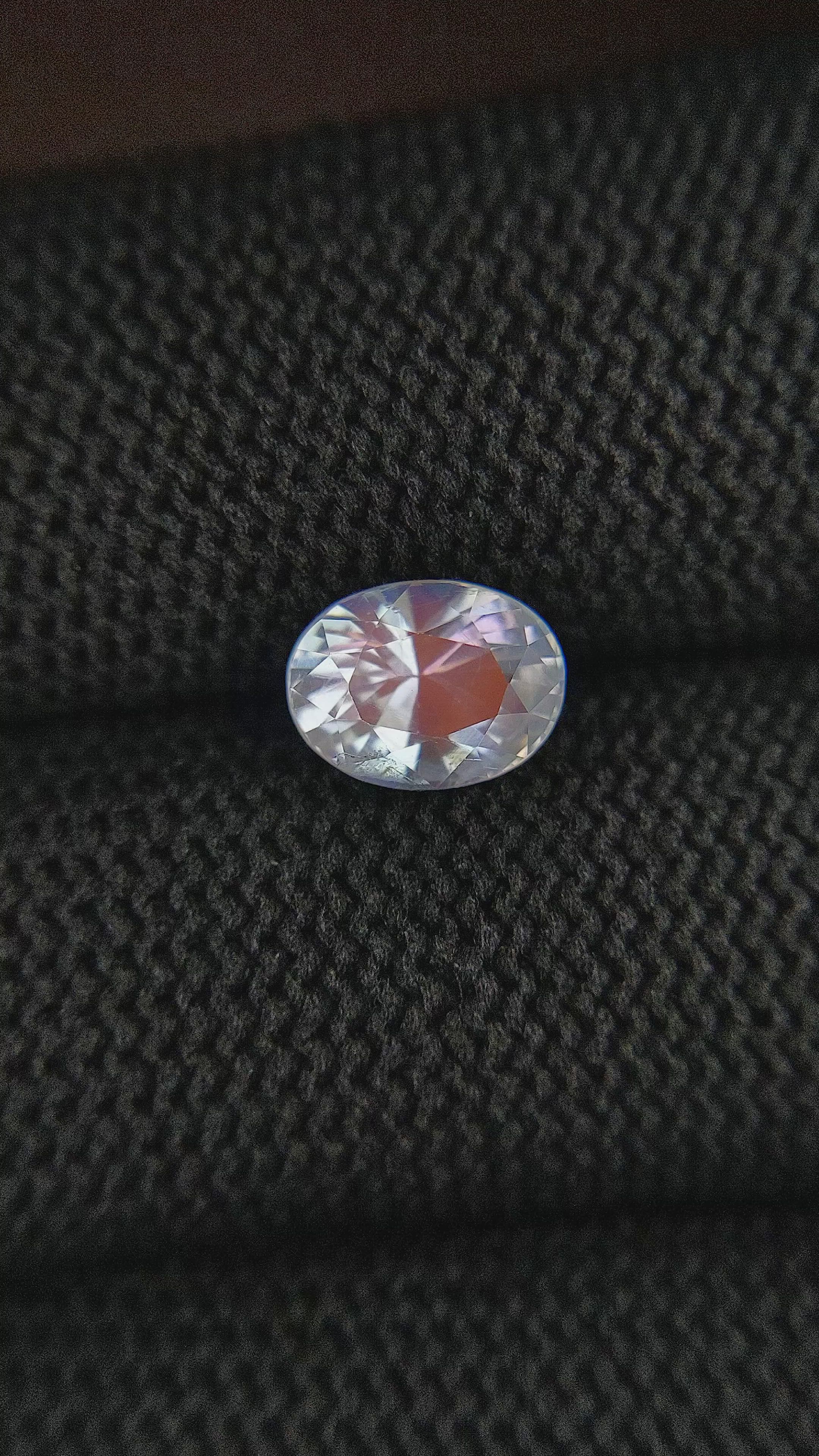 1.50 Ct. Rainbow Moonstone from Madagascar Size Video
