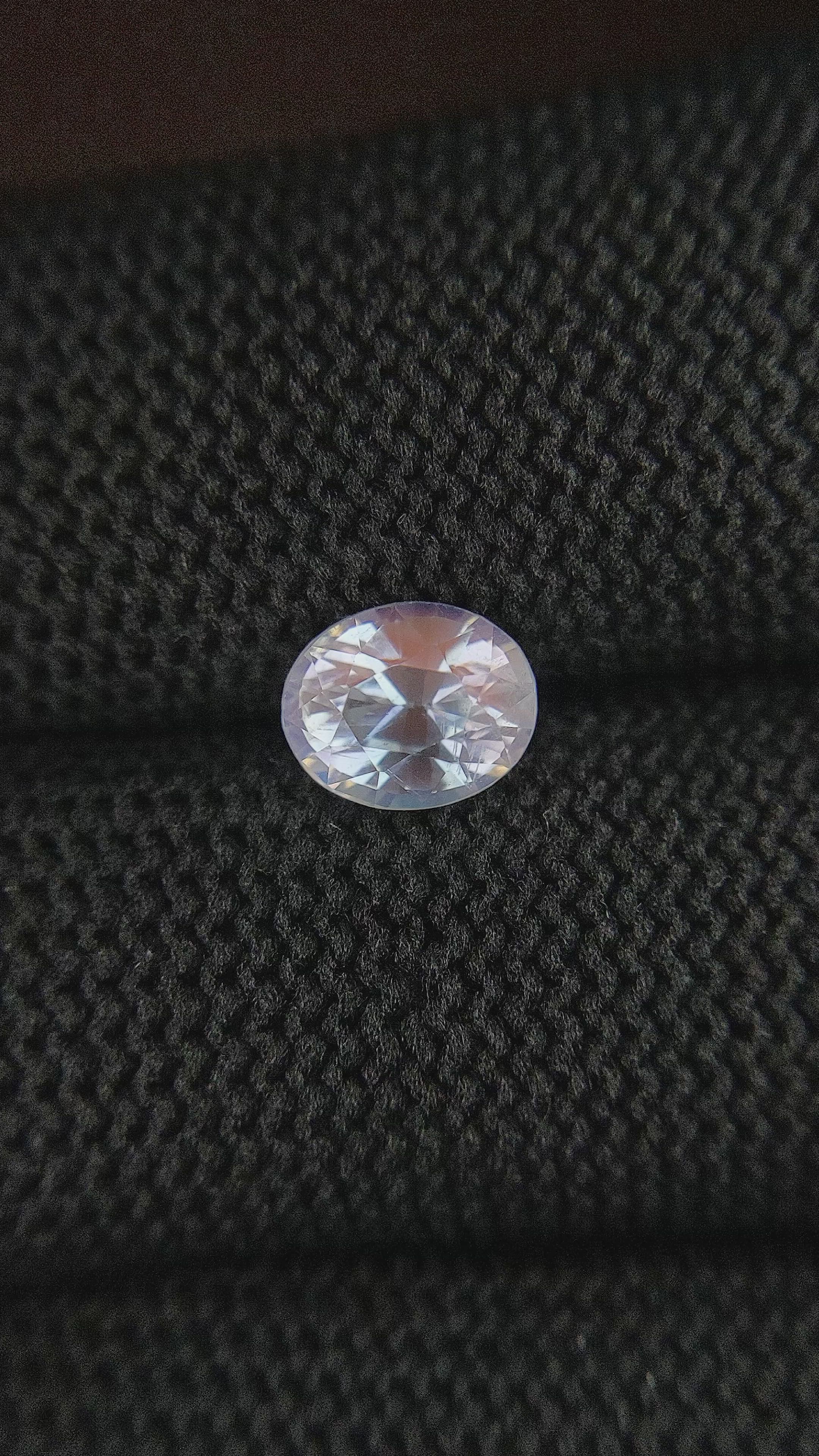 1.40 Ct. Rainbow Moonstone from Madagascar Size Video