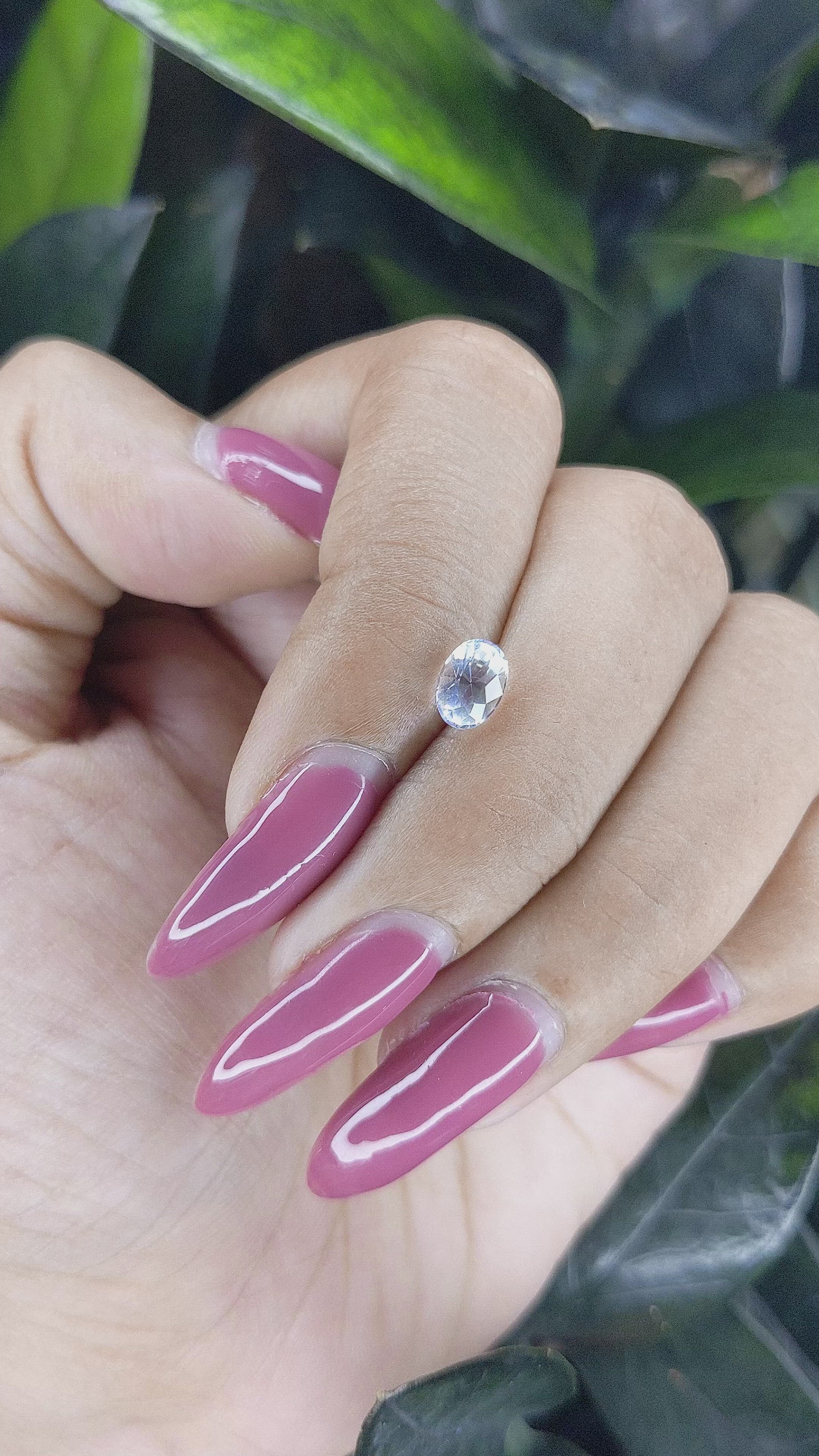 0.66 Ct. Moonstone from Madagascar Size Video