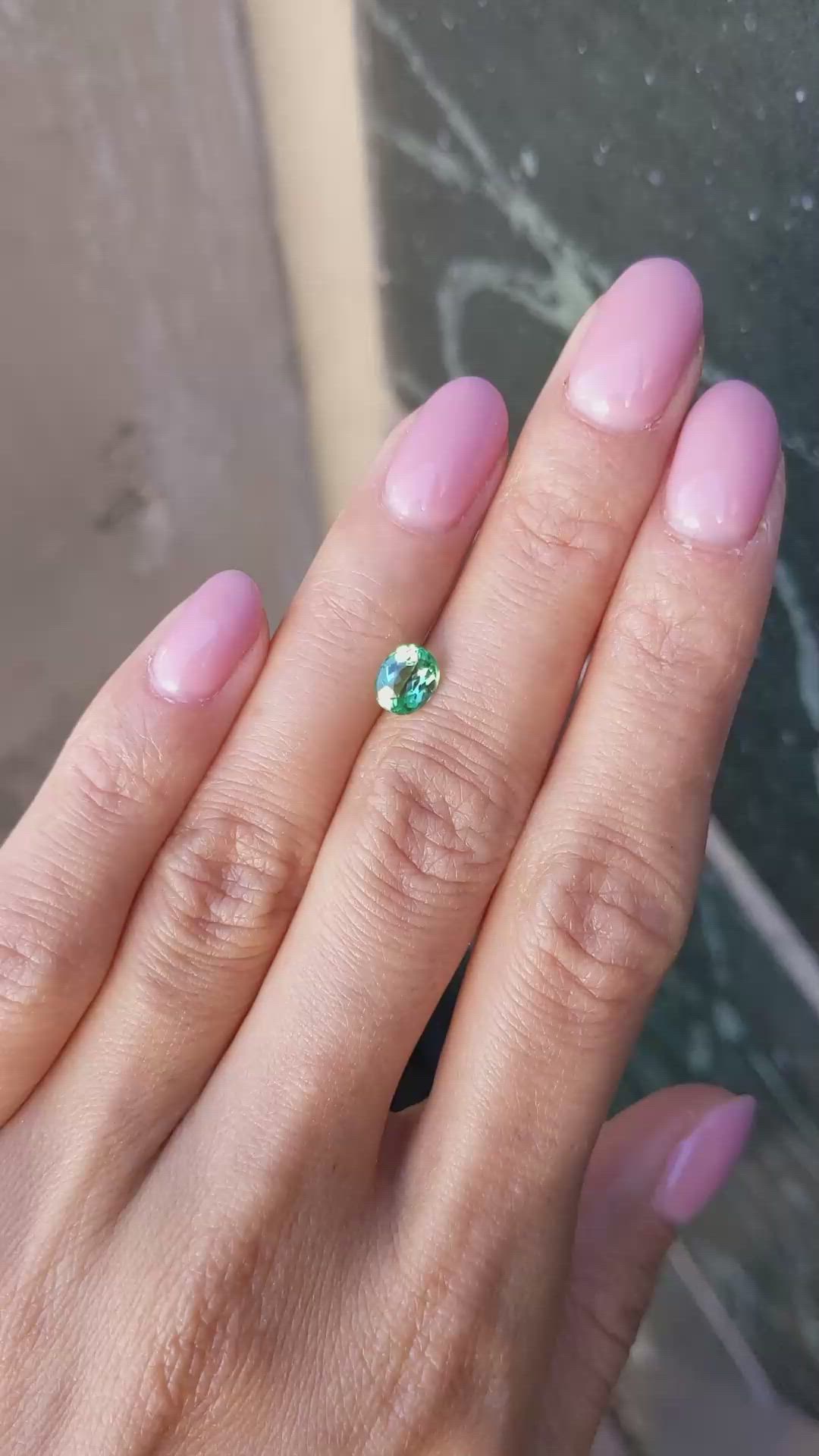 0.89 Ct. Paraiba Tourmaline from Brazil Size Video