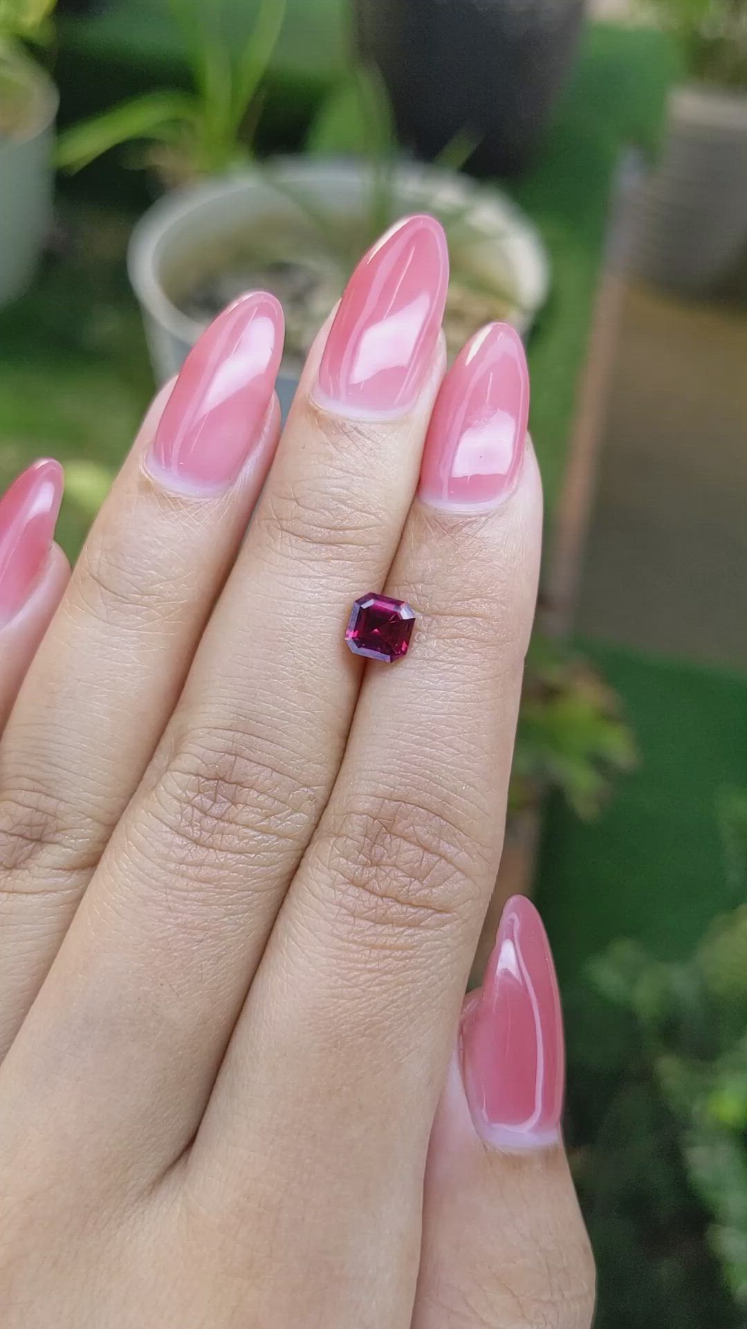 1.16 Ct. Almandine Garnet from Brazil Size Video