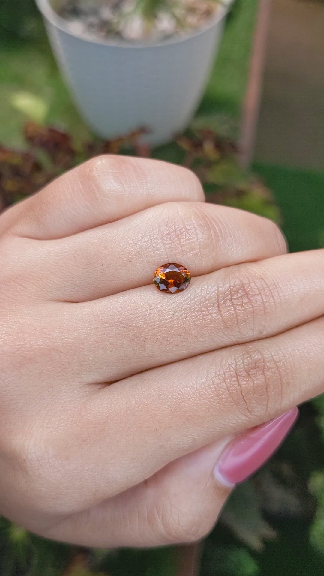 0.97 Ct. Tourmaline from Ceylon (Sri Lanka) Size Video