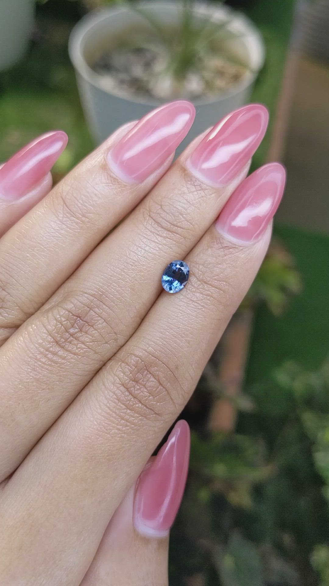 0.73 Ct. Spinel from Ceylon (Sri Lanka) Size Video