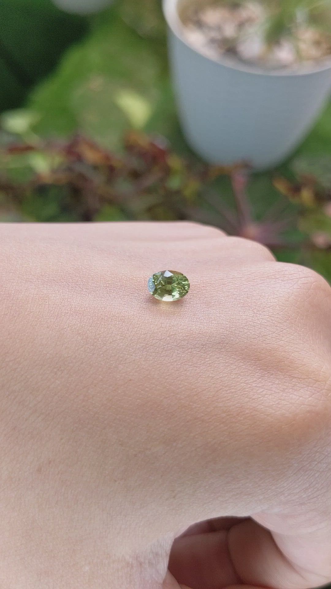 1.12 Ct. Chrysoberyl from Ceylon (Sri Lanka) Size Video