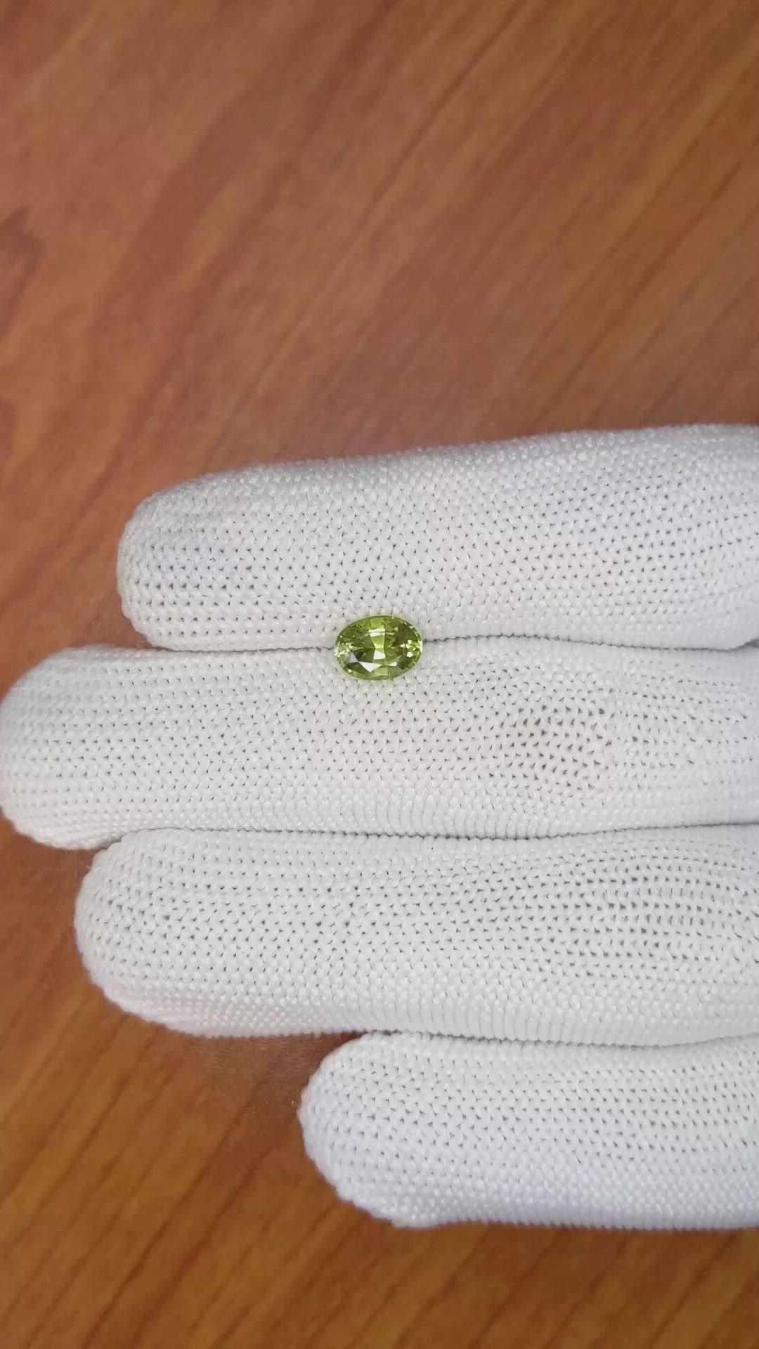 1.12 Ct. Chrysoberyl from Ceylon (Sri Lanka) Size Video