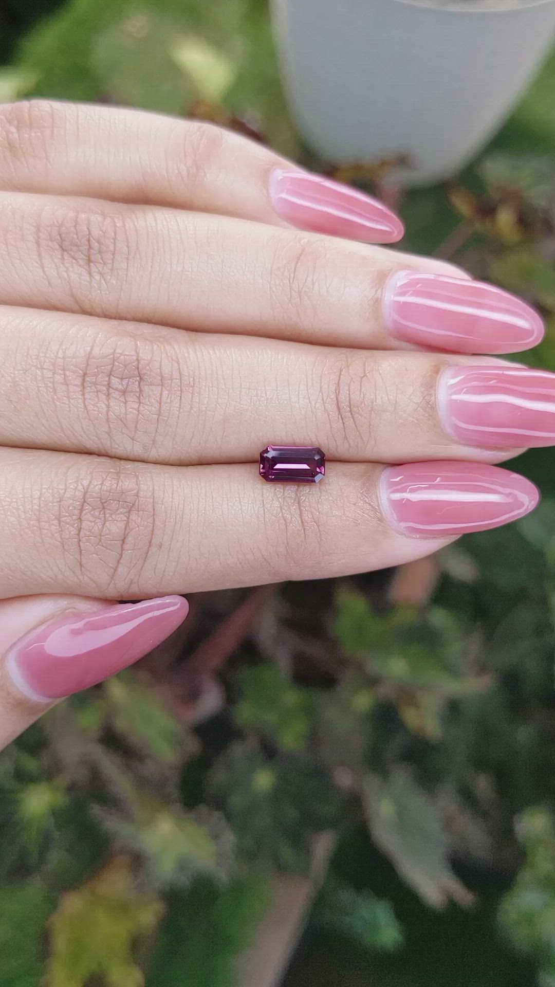 1.01 Ct. Purplish Pink Spinel from Ceylon (Sri Lanka) Size Video
