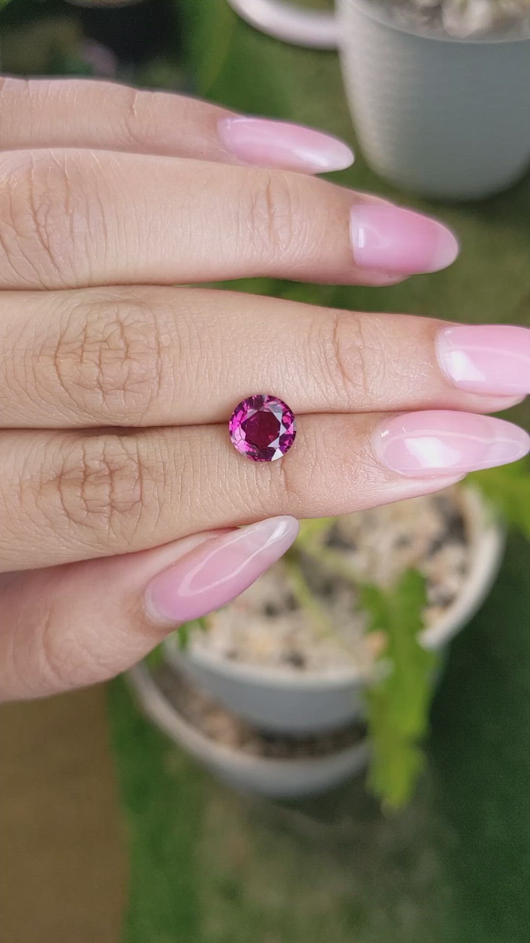 2.02 Ct. Garnet from Ceylon (Sri Lanka) Size Video