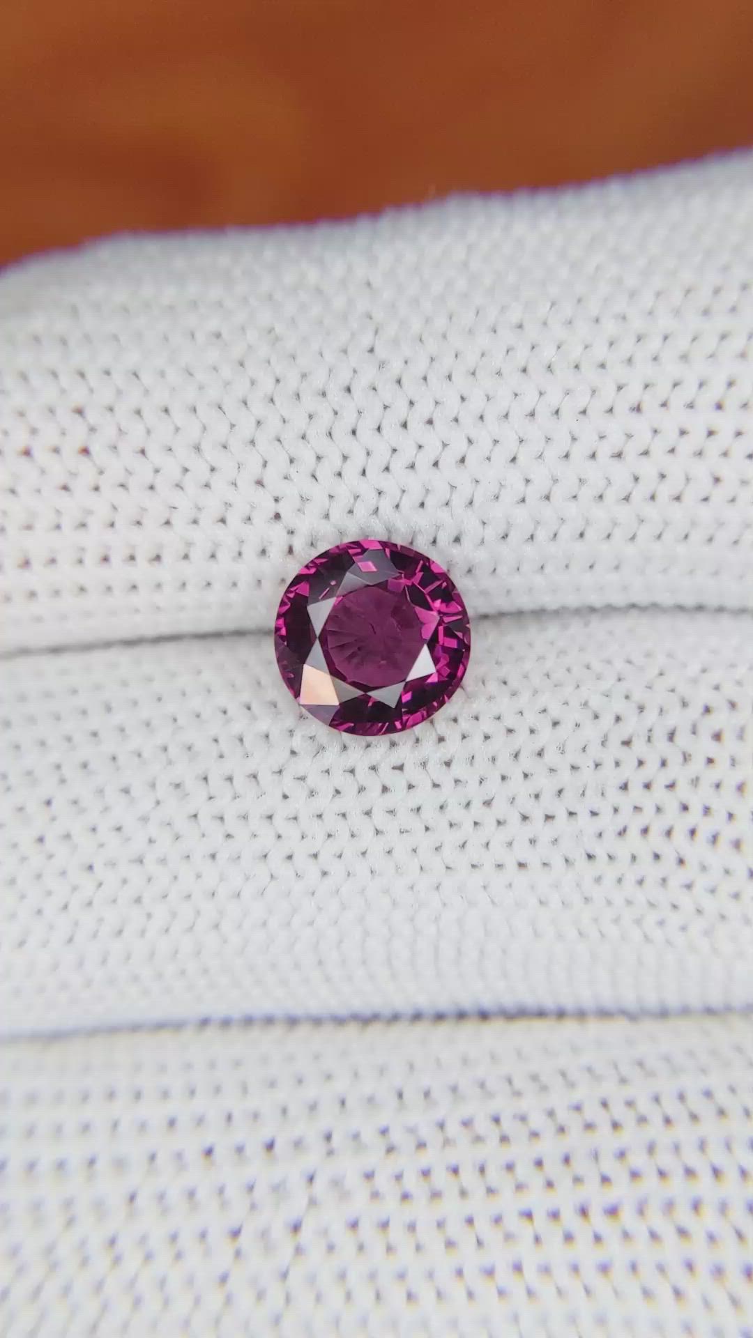 2.02 Ct. Garnet from Ceylon (Sri Lanka) Size Video