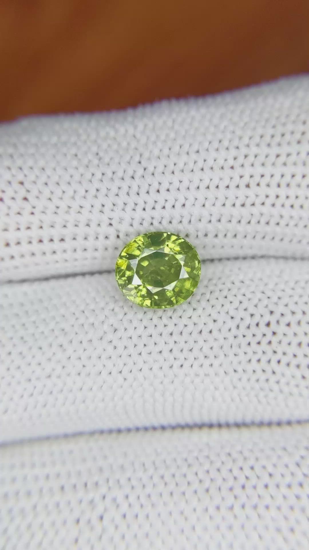 3.01 Ct. Tourmaline from Ceylon (Sri Lanka) Size Video